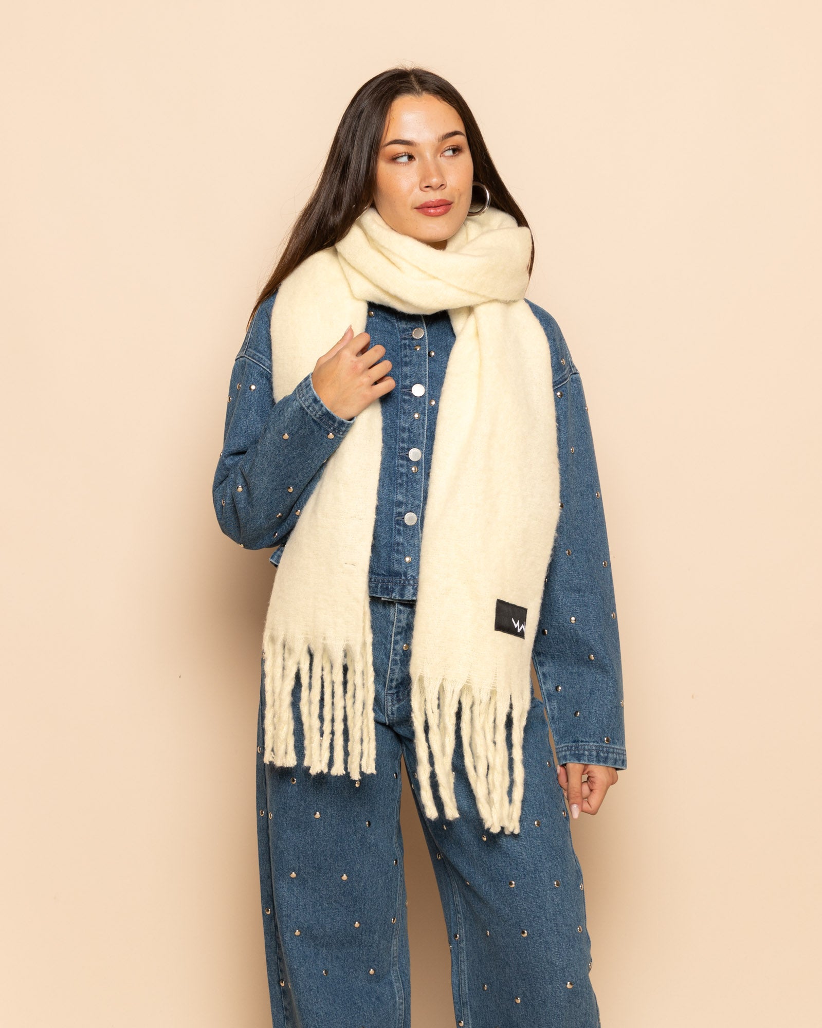 WOVEN SCARF BUTTER YELLOW