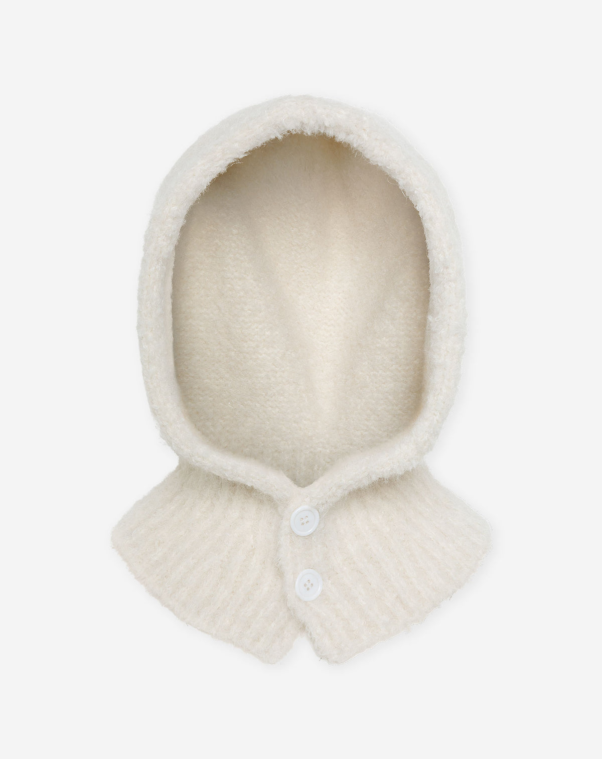 BOUCLE BALACLAVA BUTTON CRÈME