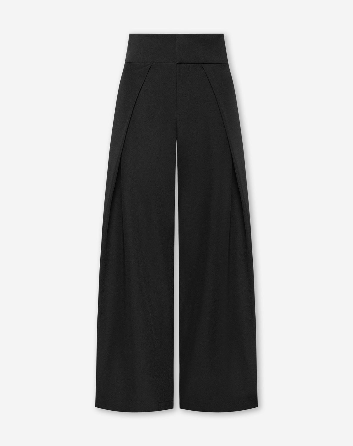 ROVER HIGH WAIST WIDE LEG PANTALON PETITE BLACK