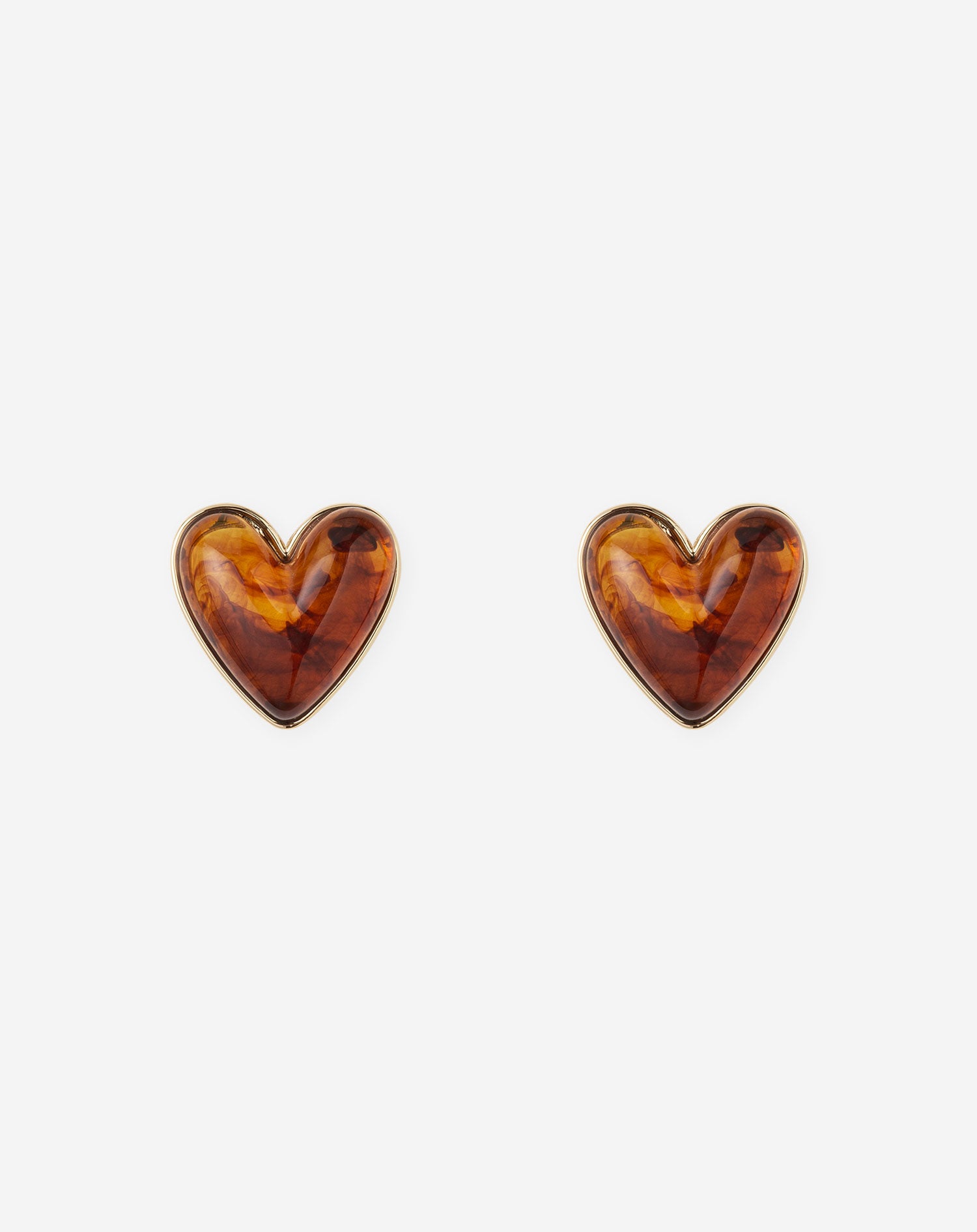 BOLD HEART EARRINGS BRUIN