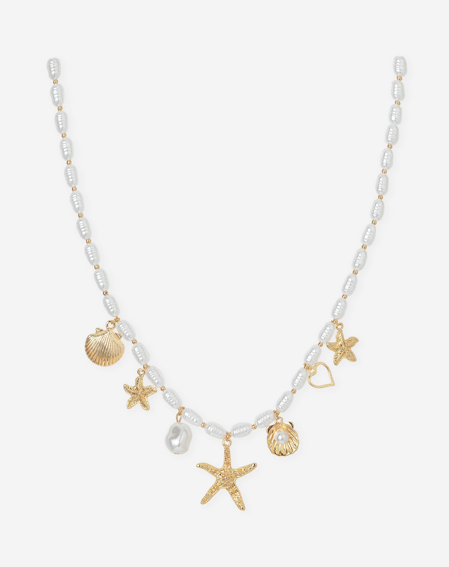 MOLLY PEARL CHARM NECKLACE
