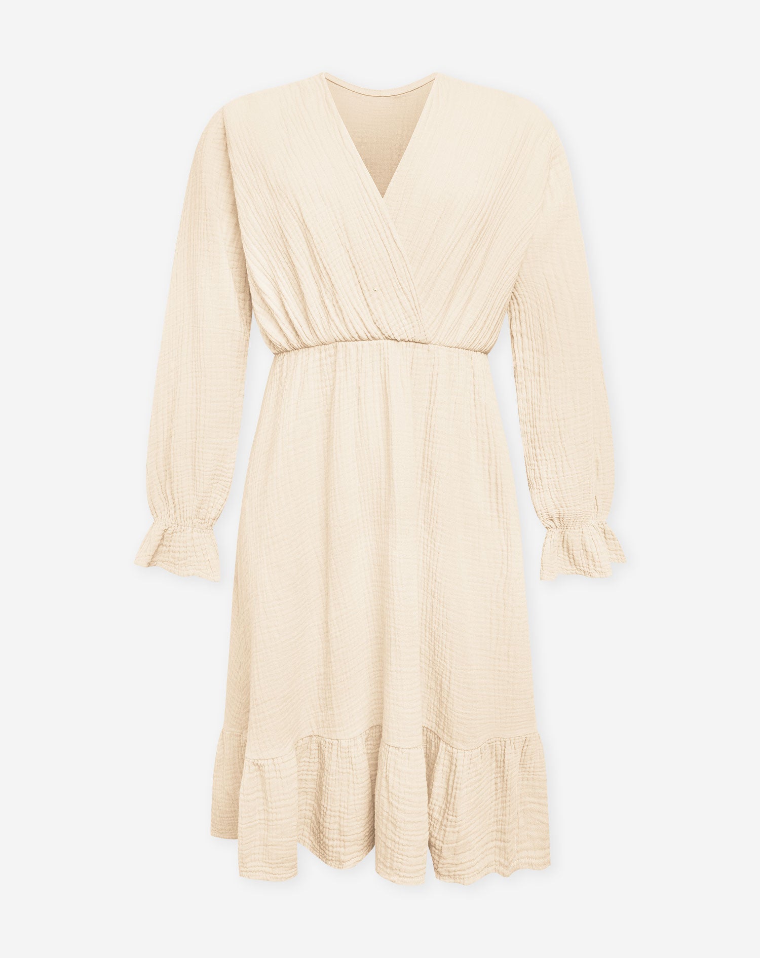 LEA MOUSSELINE DRESS ZAND