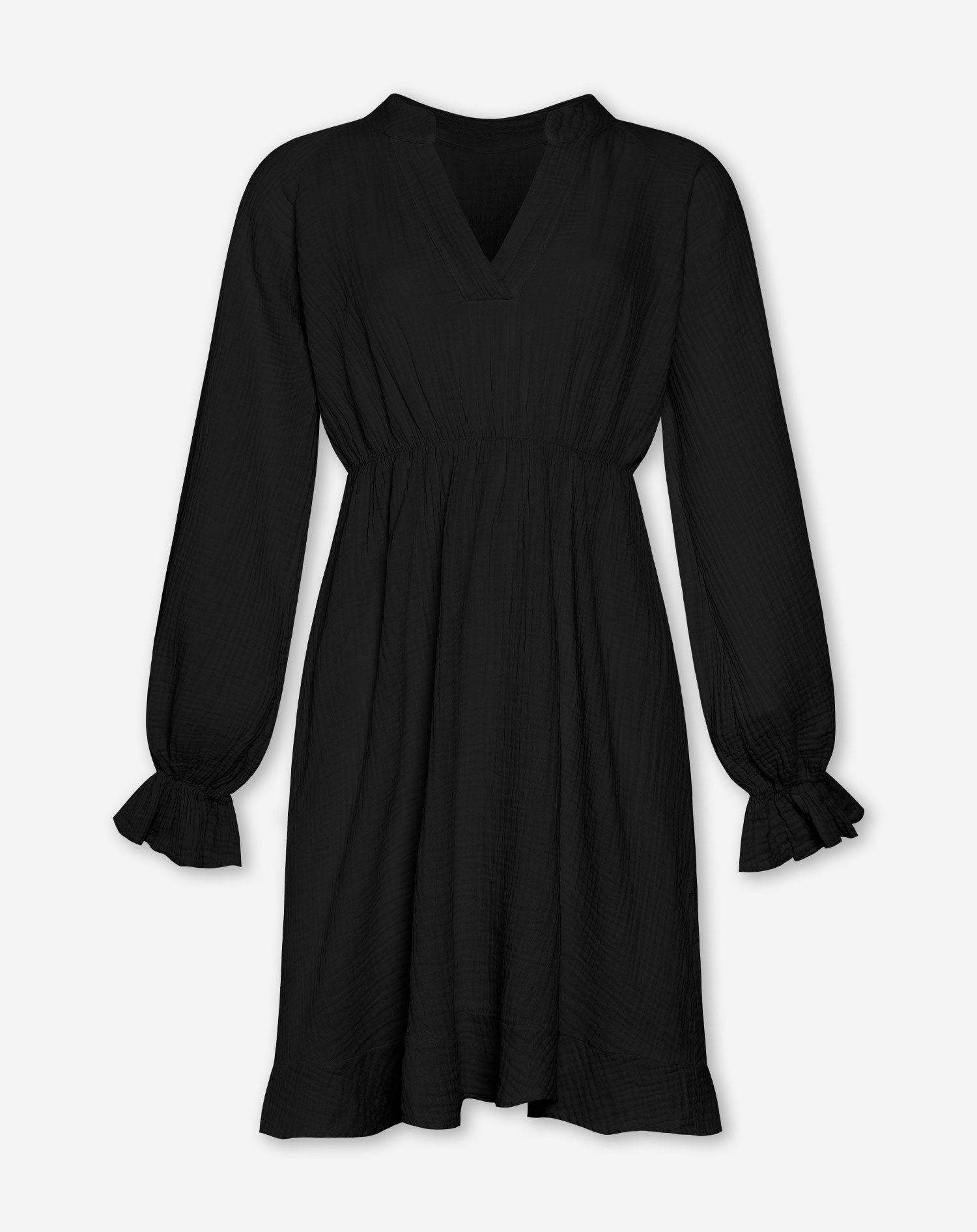 LILY MOUSSELINE DRESS BLACK