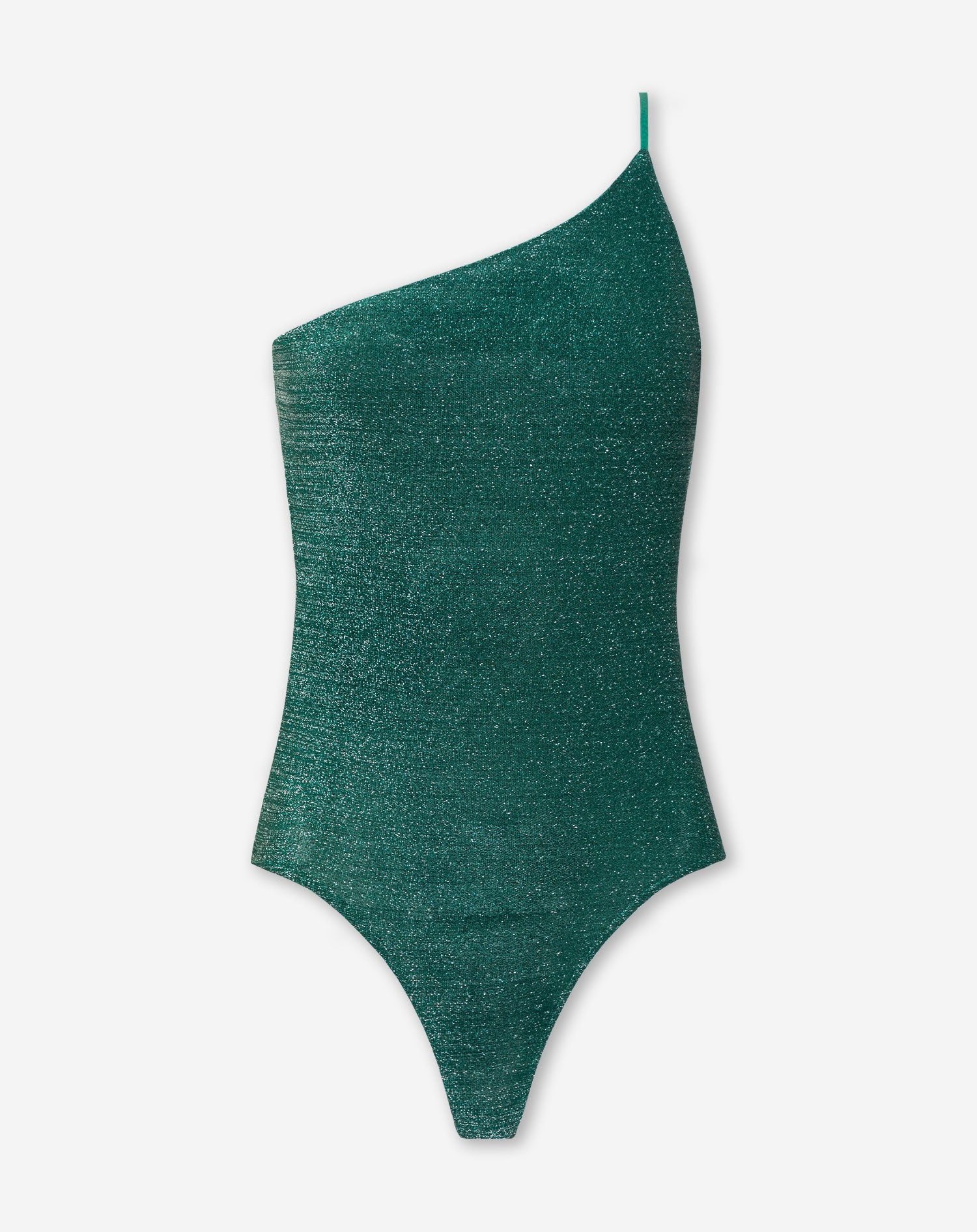 ONE SHOULDER GLITTER BODY SEABLUE