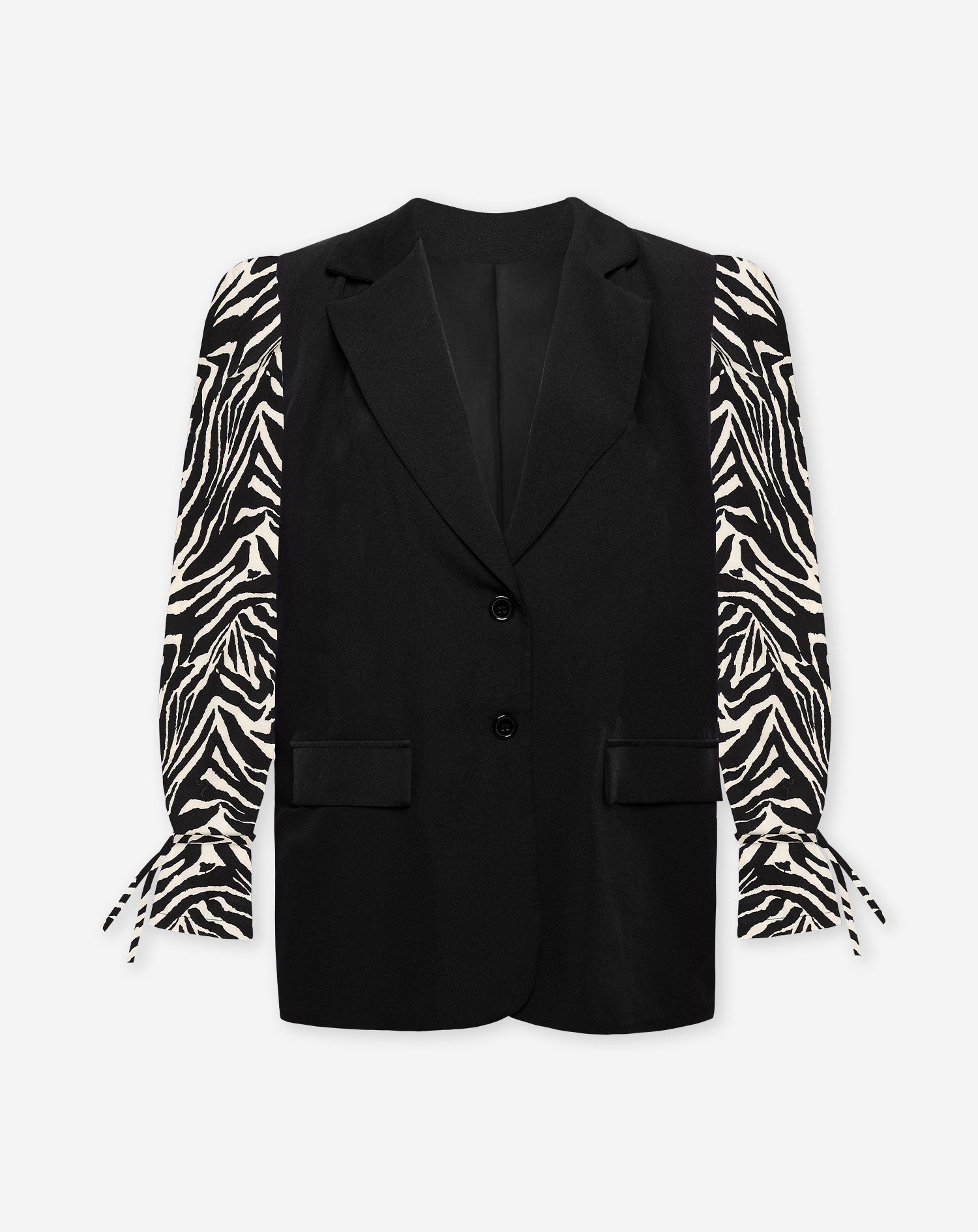 ELIN ZEBRA SLEEVE BLAZER