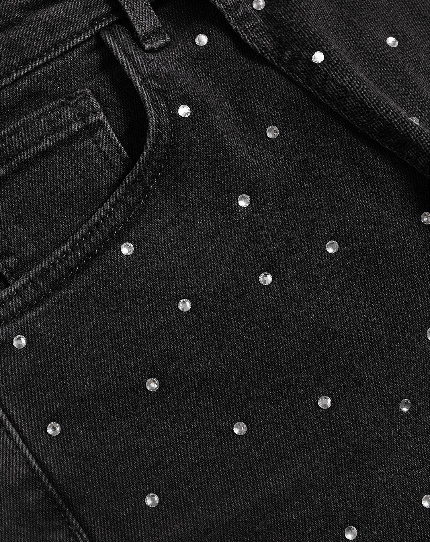 DIAMOND STUDS SKORT DARK GREY