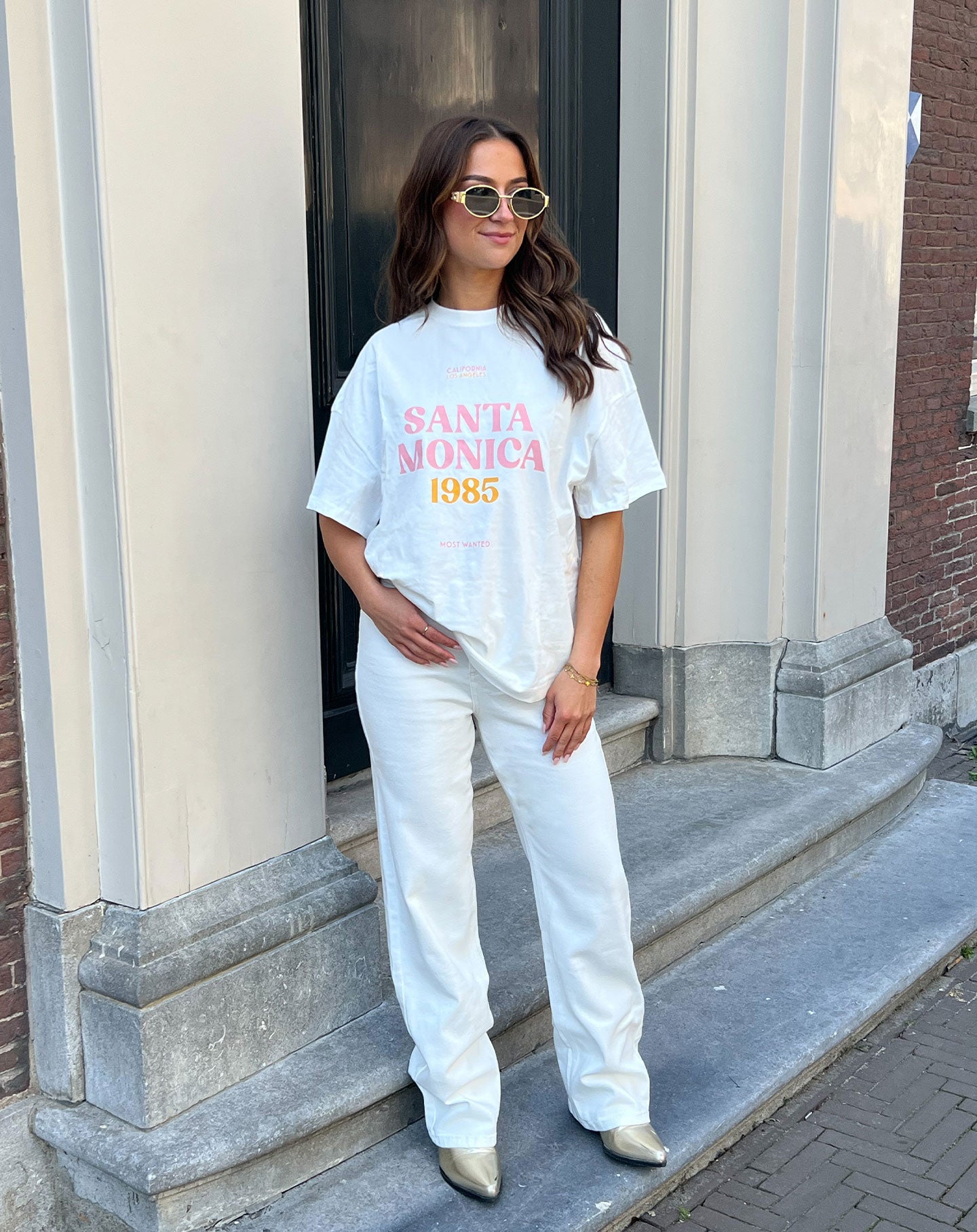 BOOTCUT JEANS CRÈME