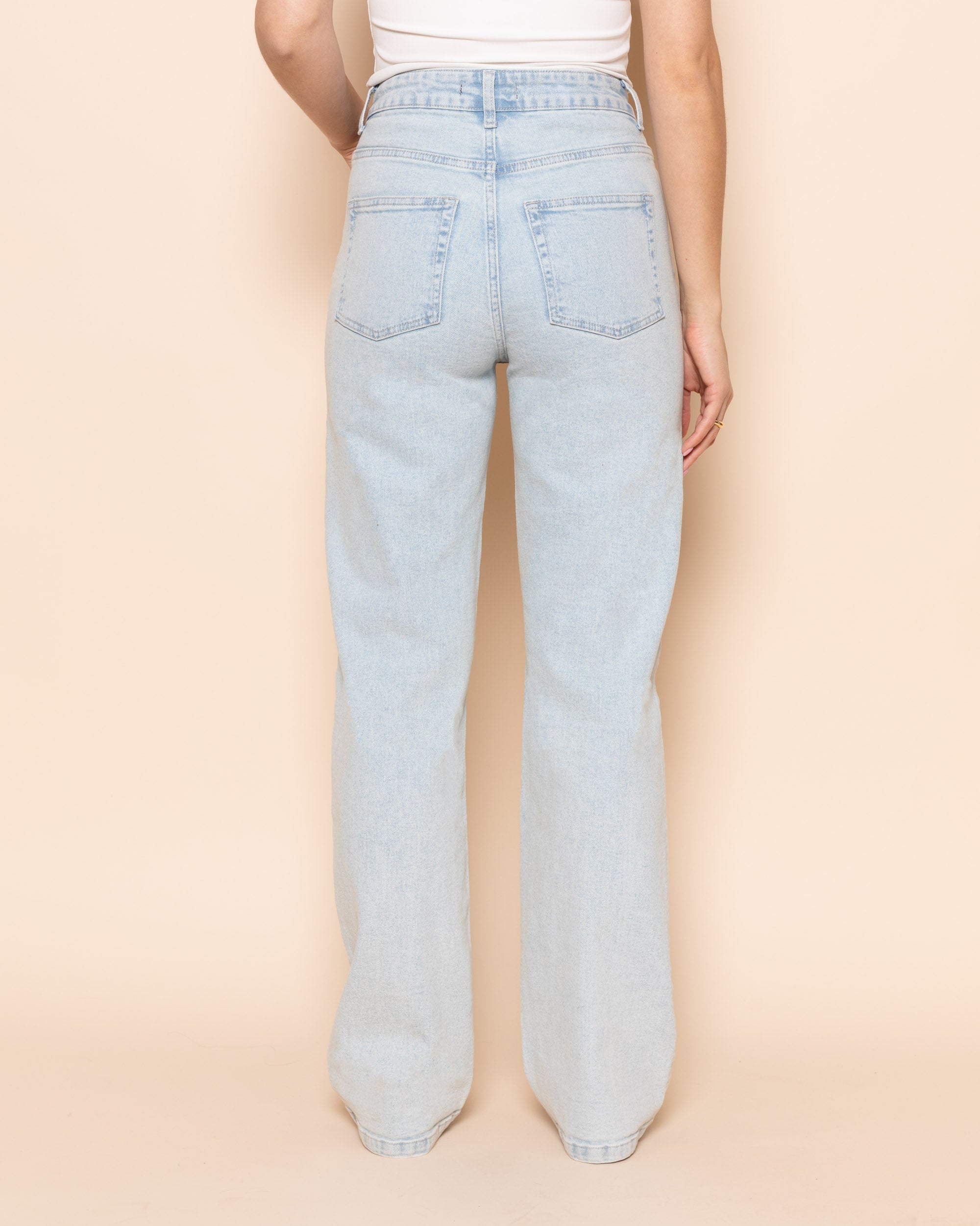 BOOTCUT JEANS LICHTBLAUW