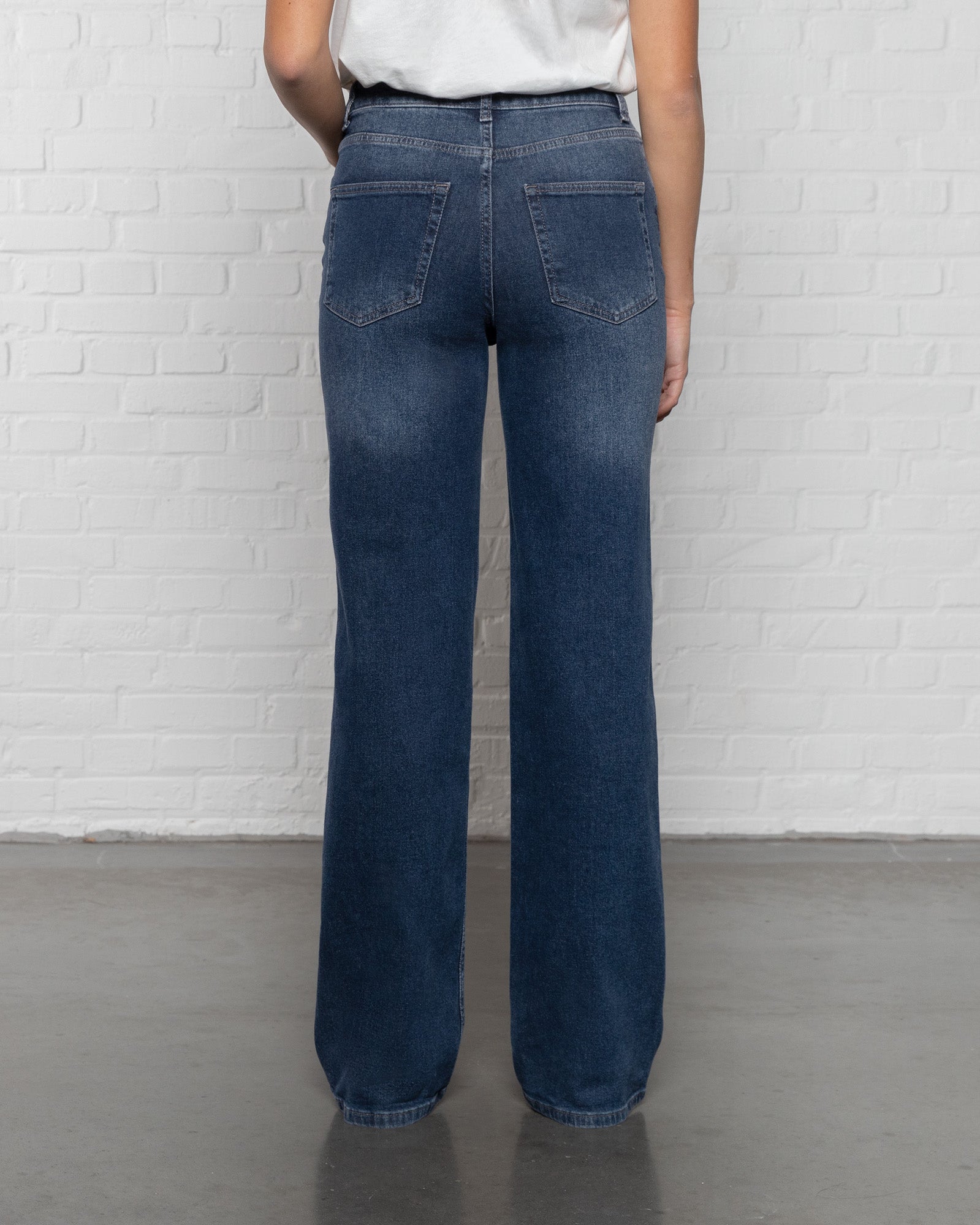 BOOTCUT JEANS MARINEBLAUW