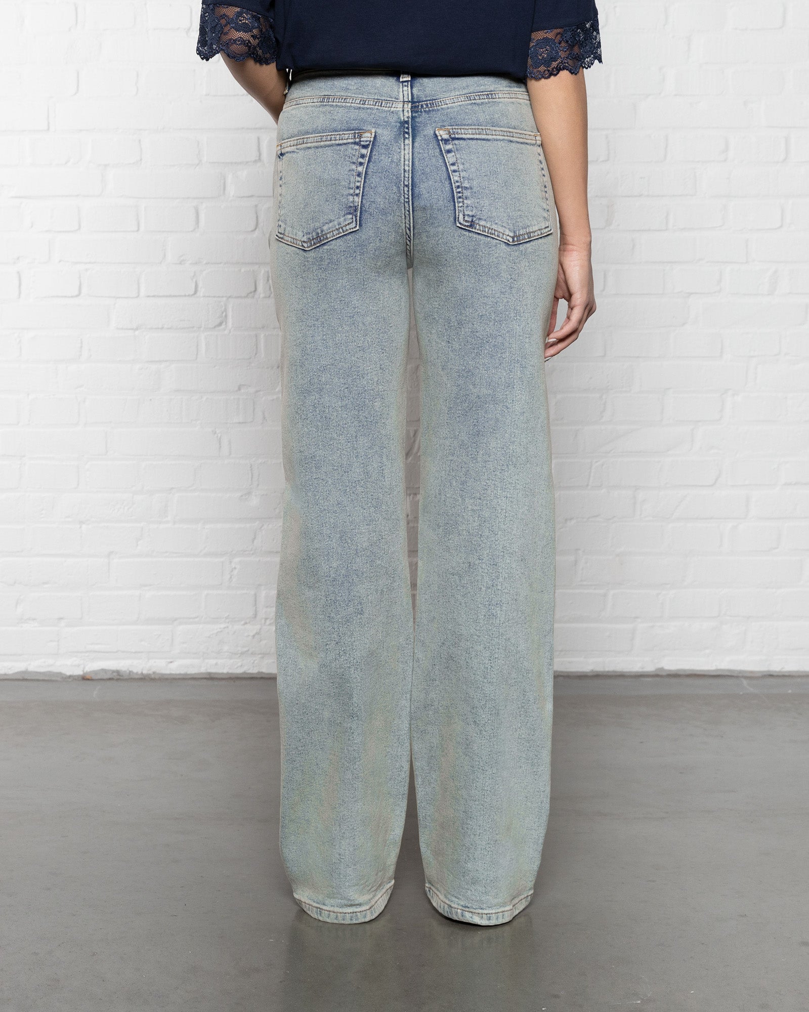 BOOTCUT JEANS VINTAGE BLAUW
