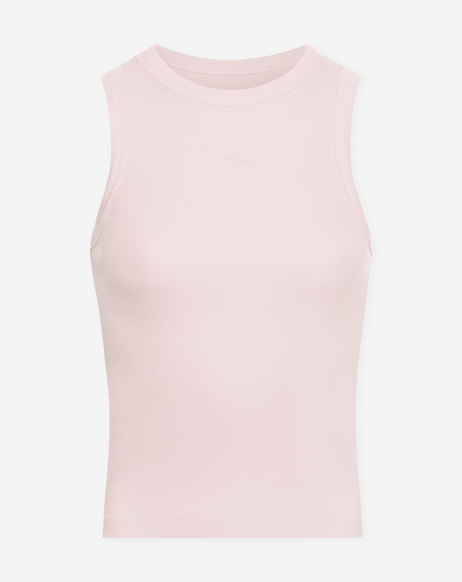 RACERBACK EMBROIDERY TOP LIGHT PINK