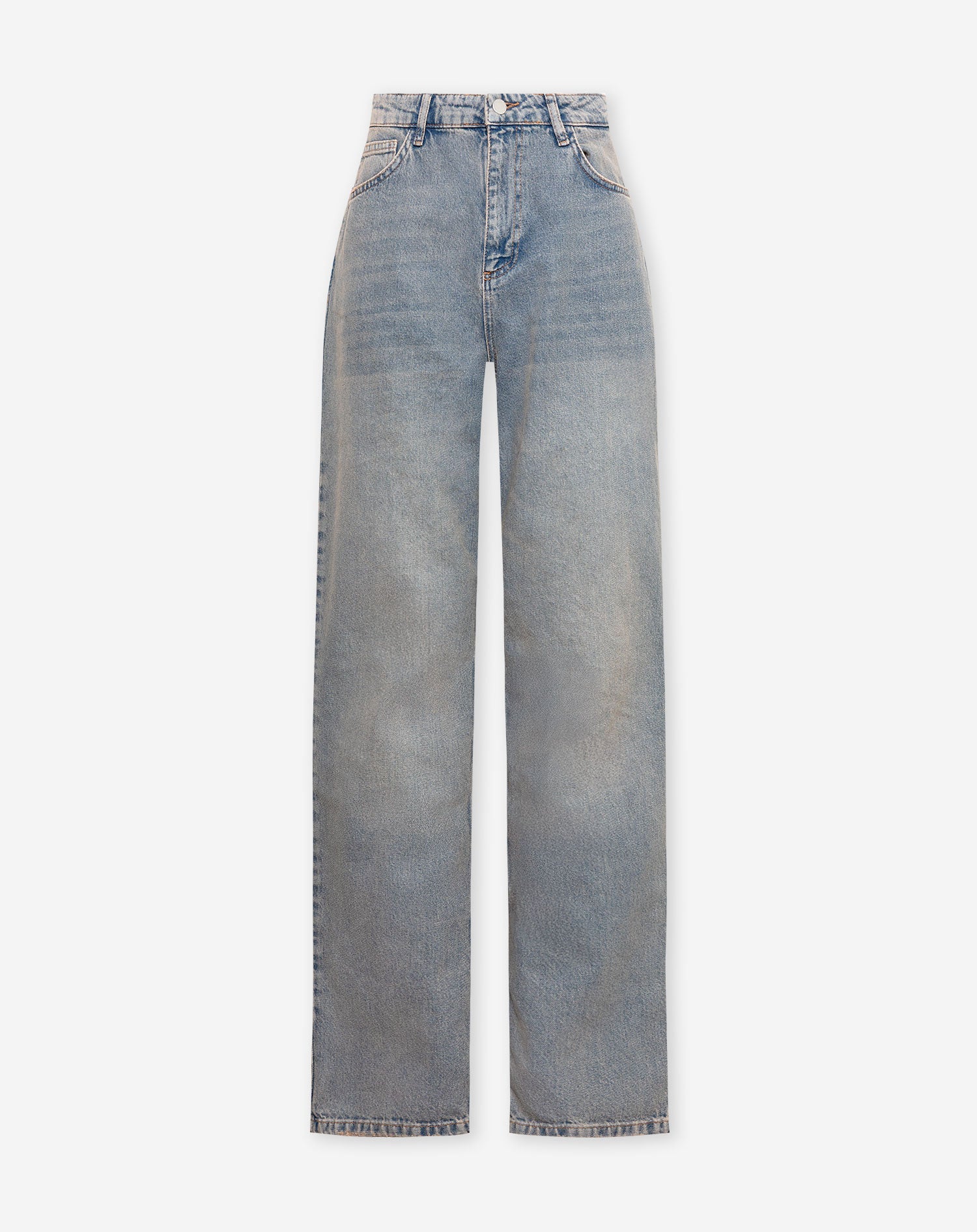 DENIM STRAIGHT LEG JEANS VINTAGE BLUE