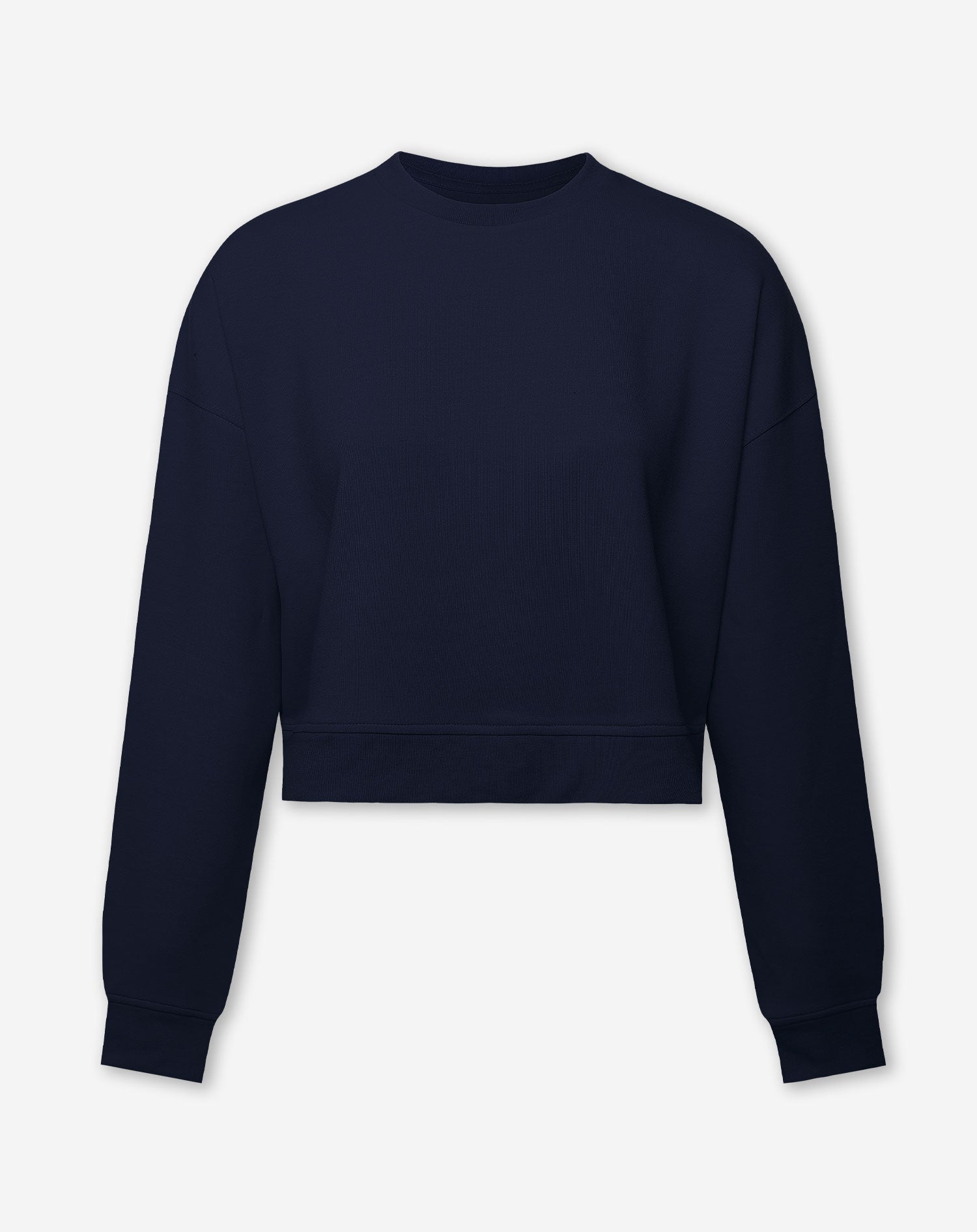 SCUBA CROPPED SWEATER MARINEBLAUW