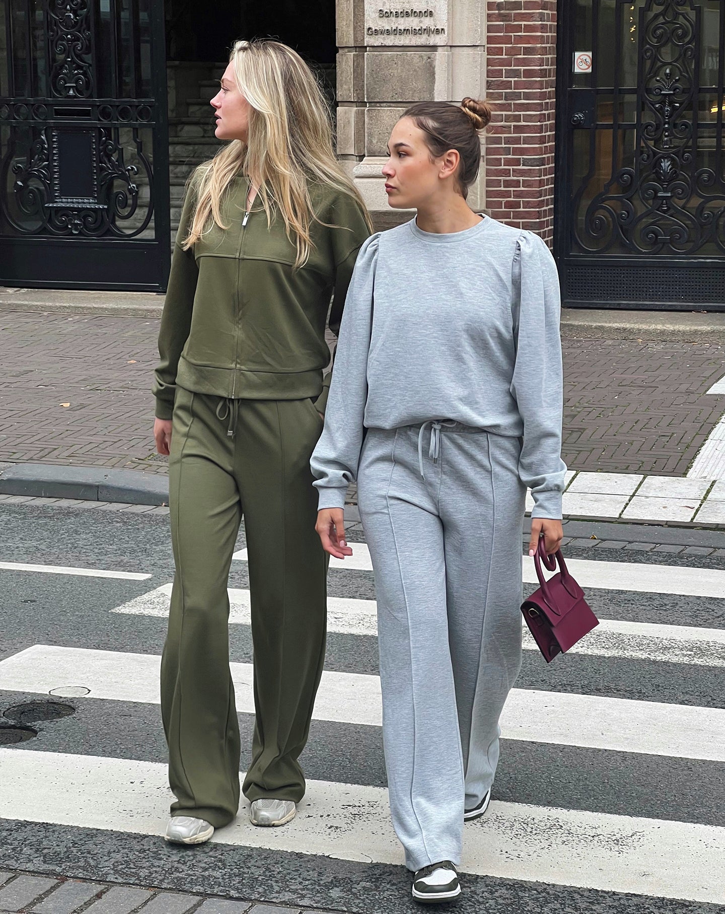 SCUBA PINTUCK PANTS TALL LEGERGROEN