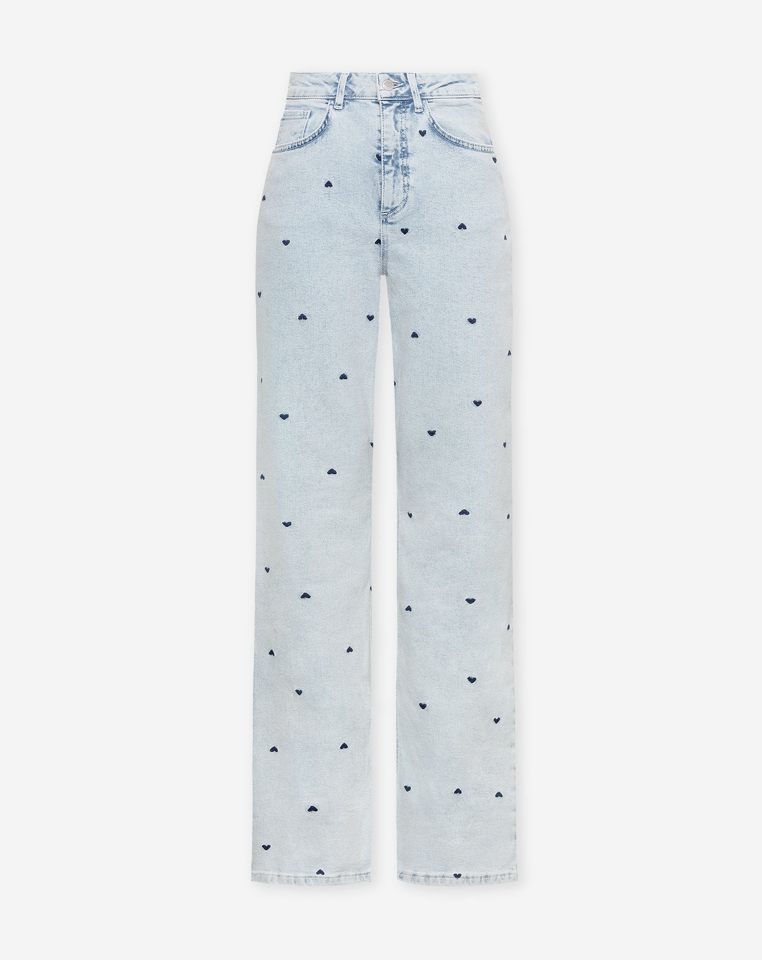 HEART BOOTCUT JEANS LICHTBLAUW