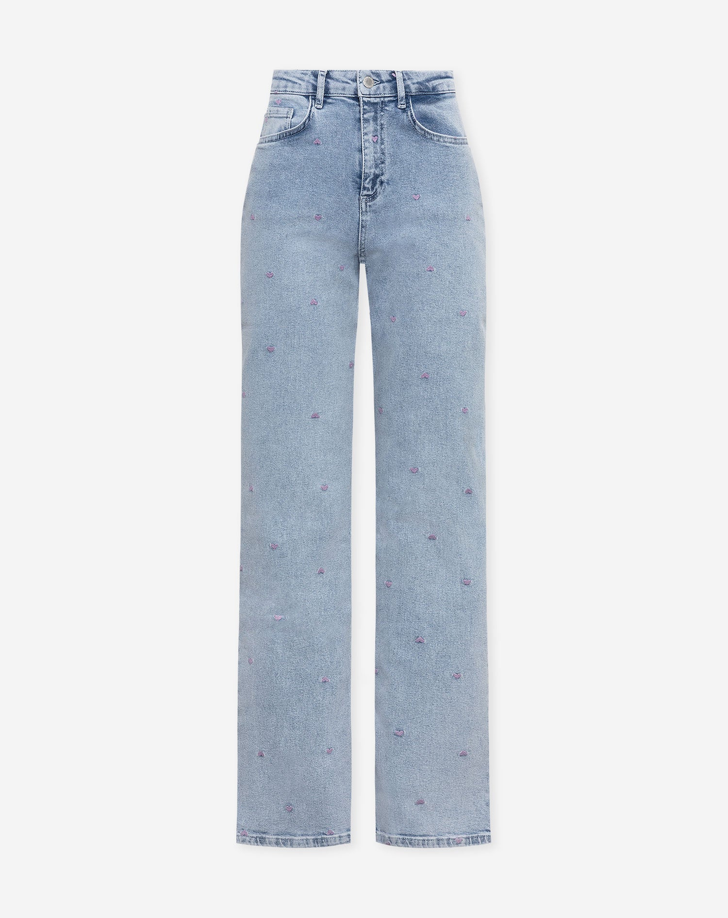 HEART BOOT CUT JEANS LILA