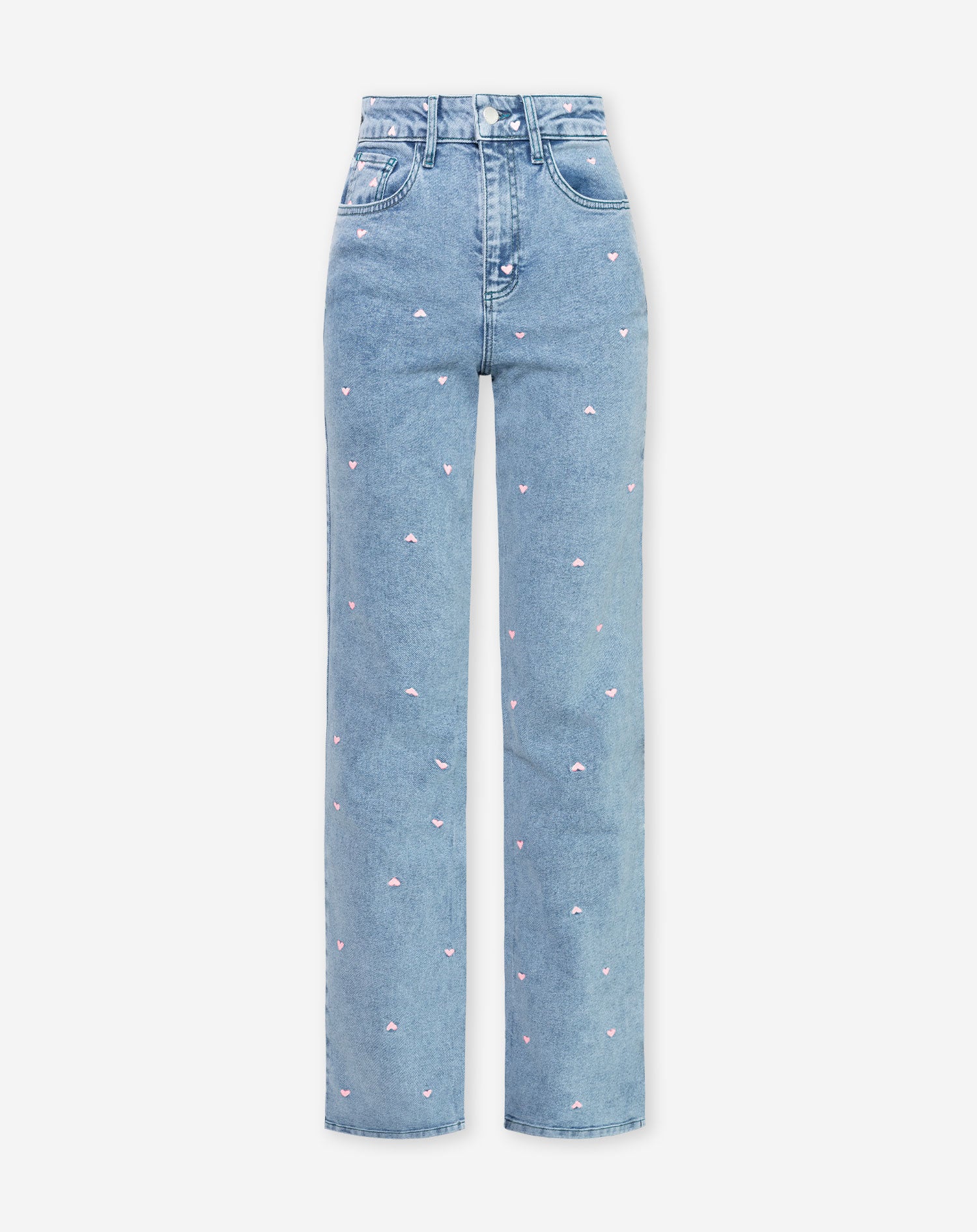 HEART BOOTCUT JEANS ROZE