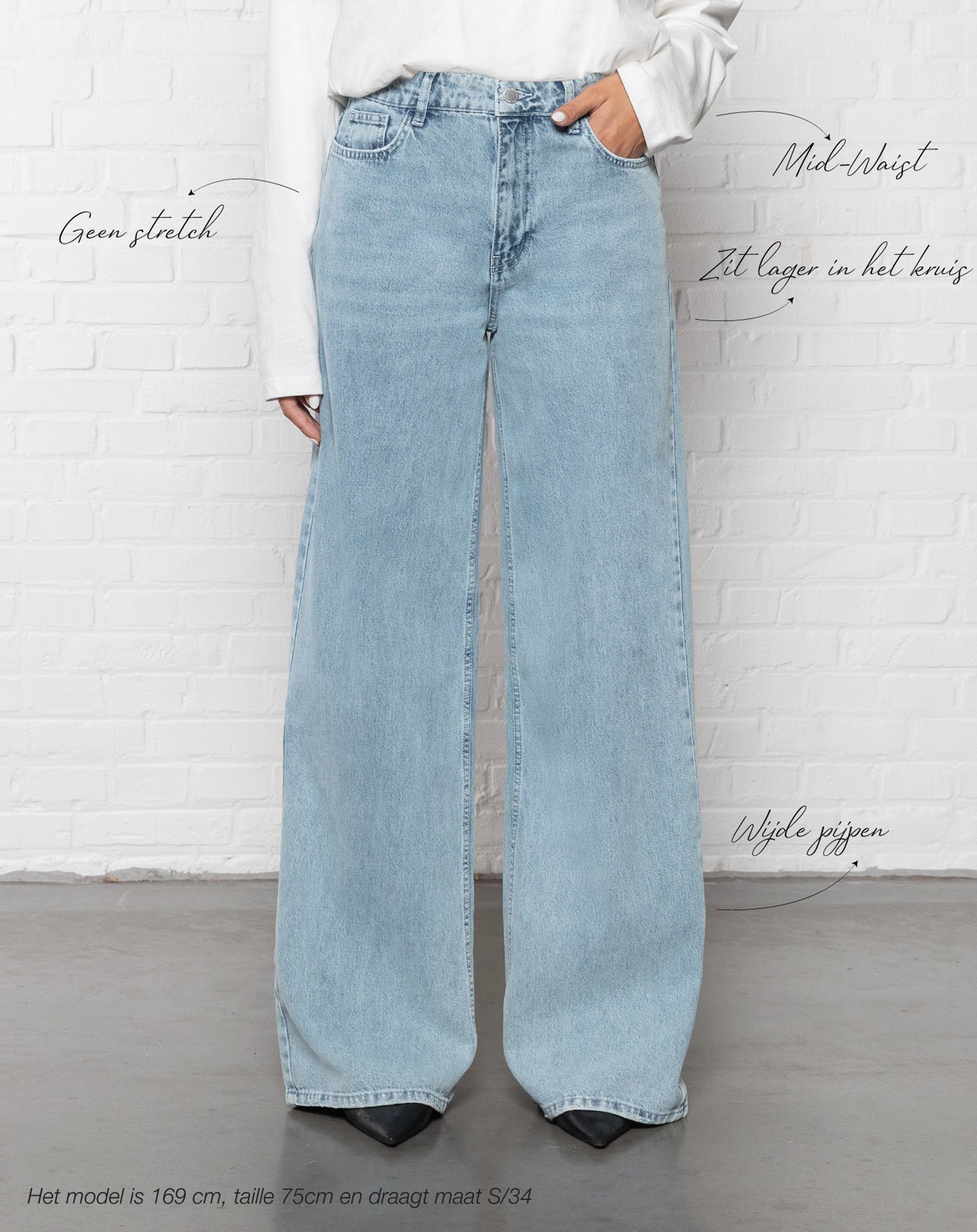 WIDE LEG JEANS BLUE