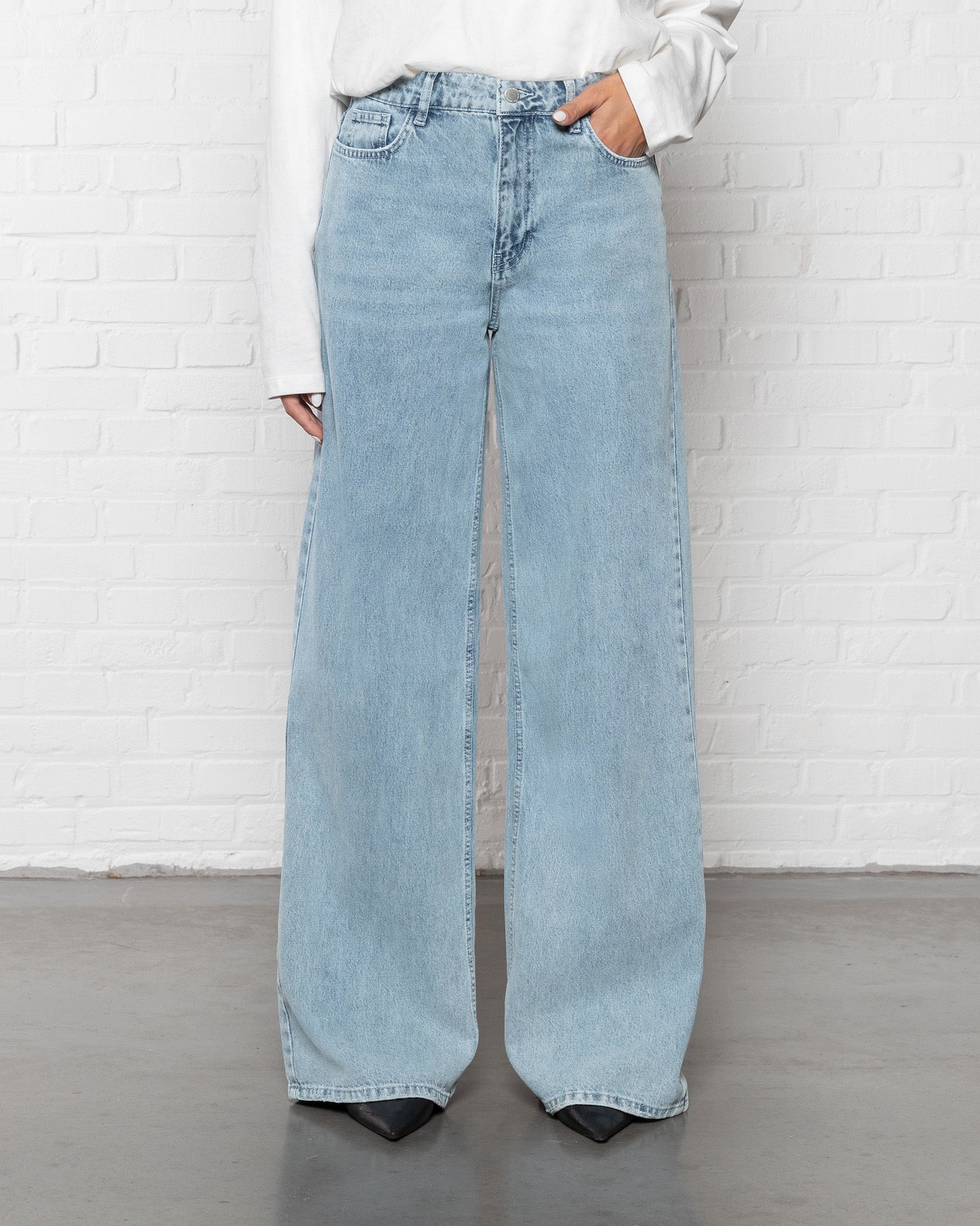 WIDE LEG JEANS BLUE