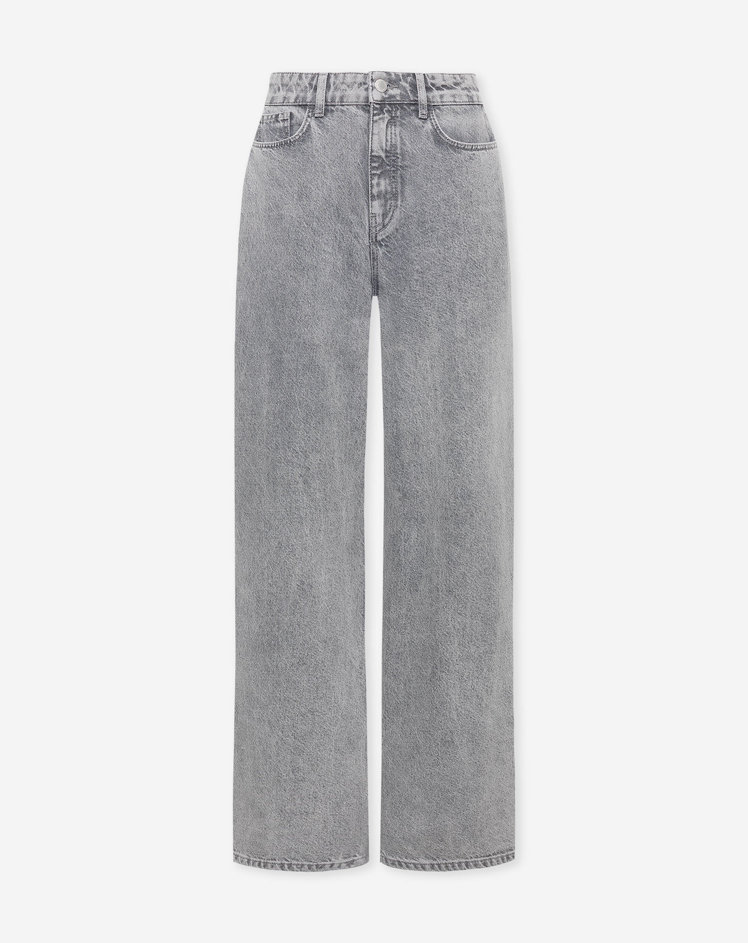WIDE LEG JEANS LICHTGRIJS