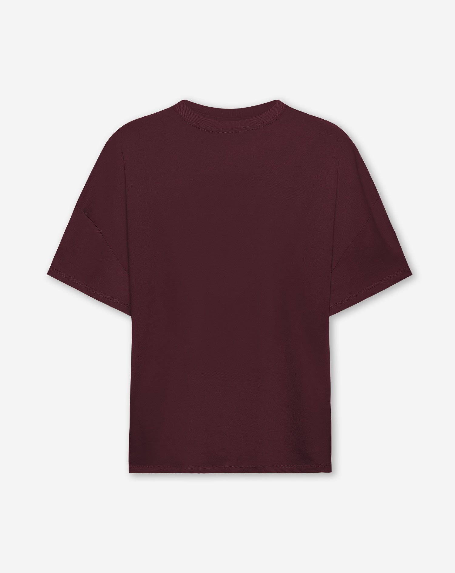 BASIC OVERSIZED TEE DONKER BURGUNDY