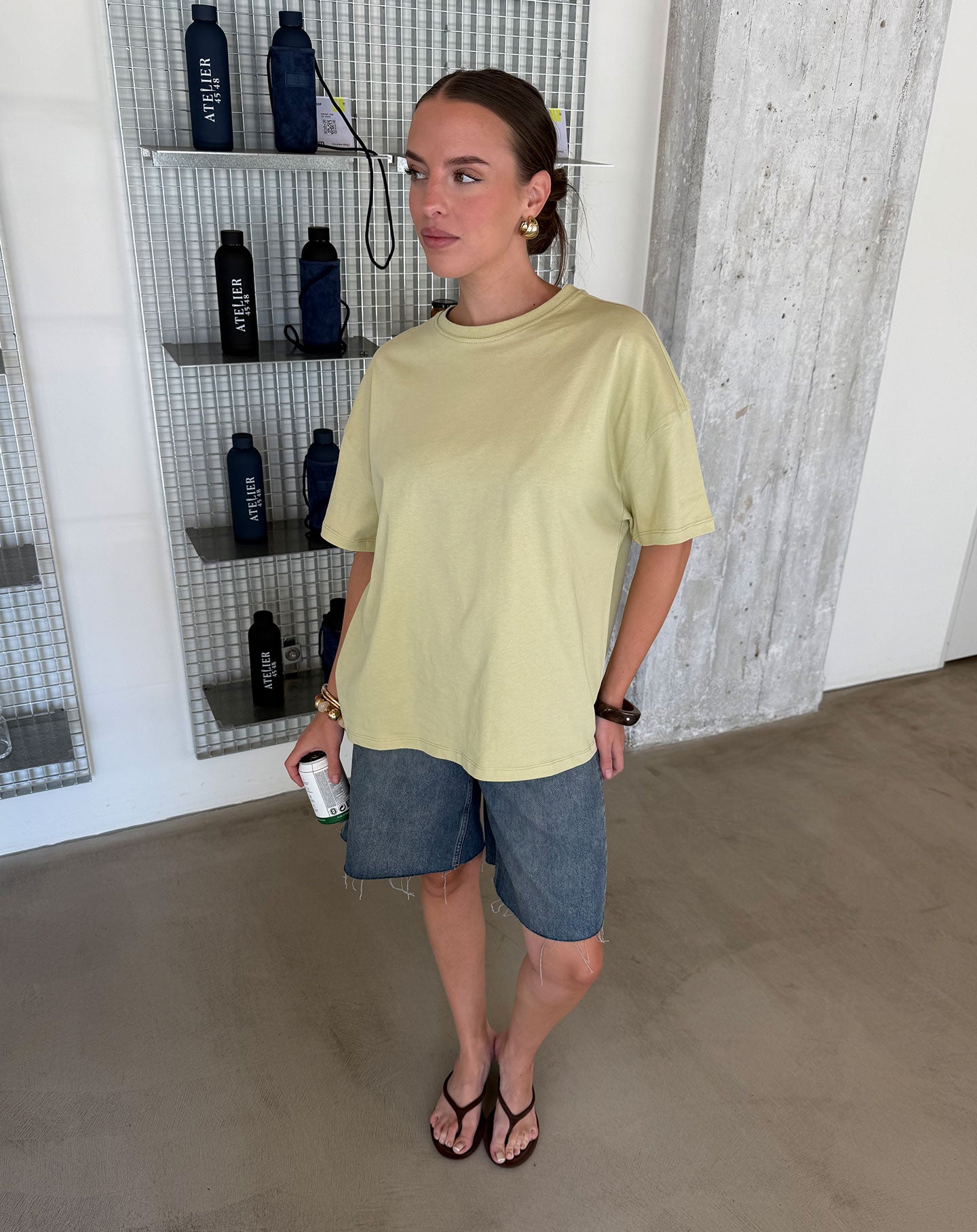 BASIC OVERSIZED TEE PISTACHE