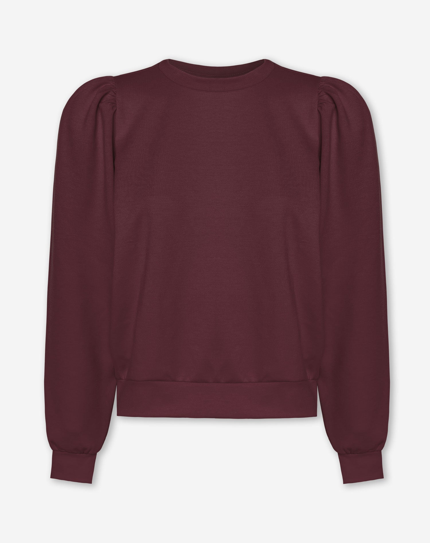 SCUBA PUFF SLEEVE SWEATER WIJNROOD