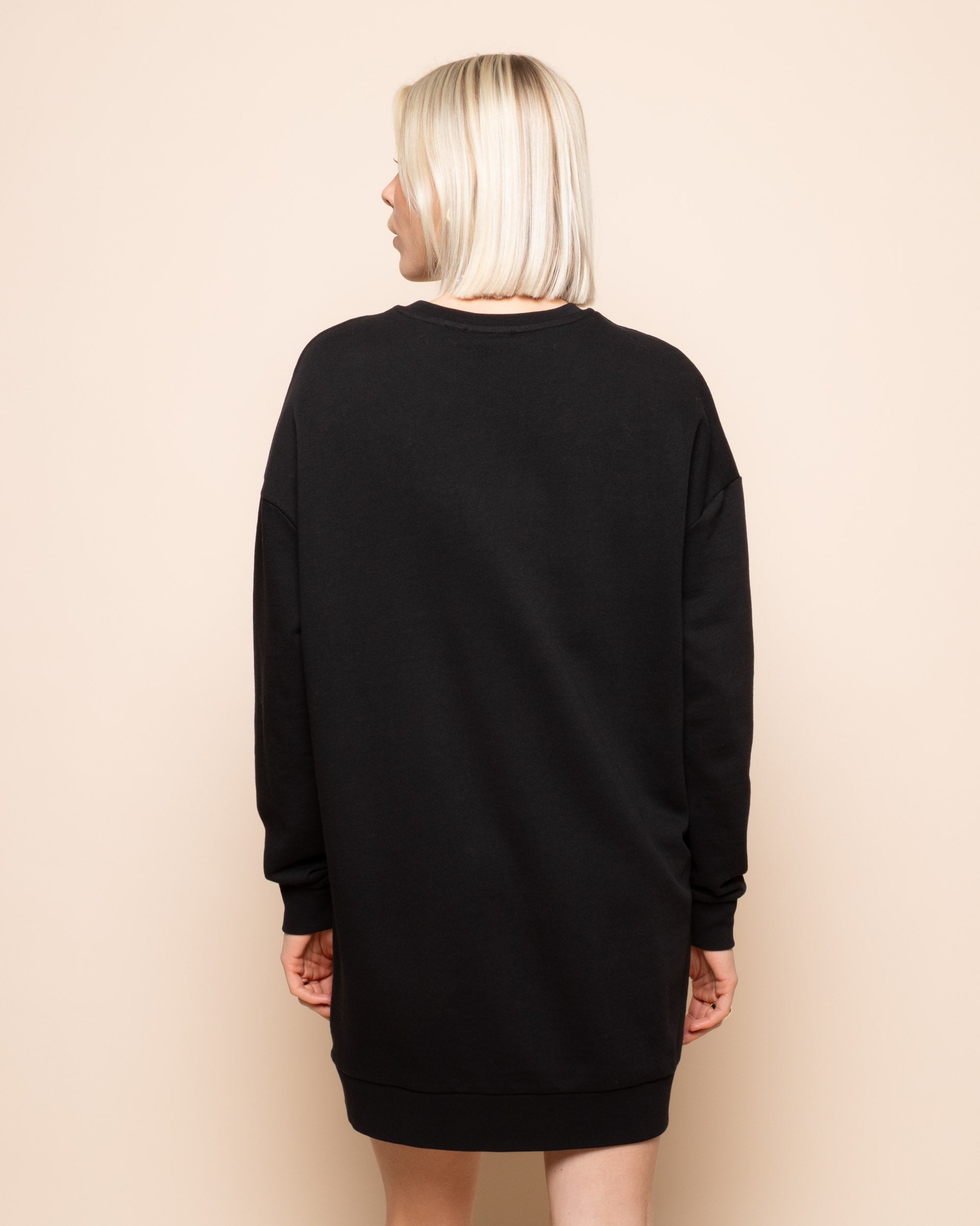 KESSIE SWEATER DRESS ZWART