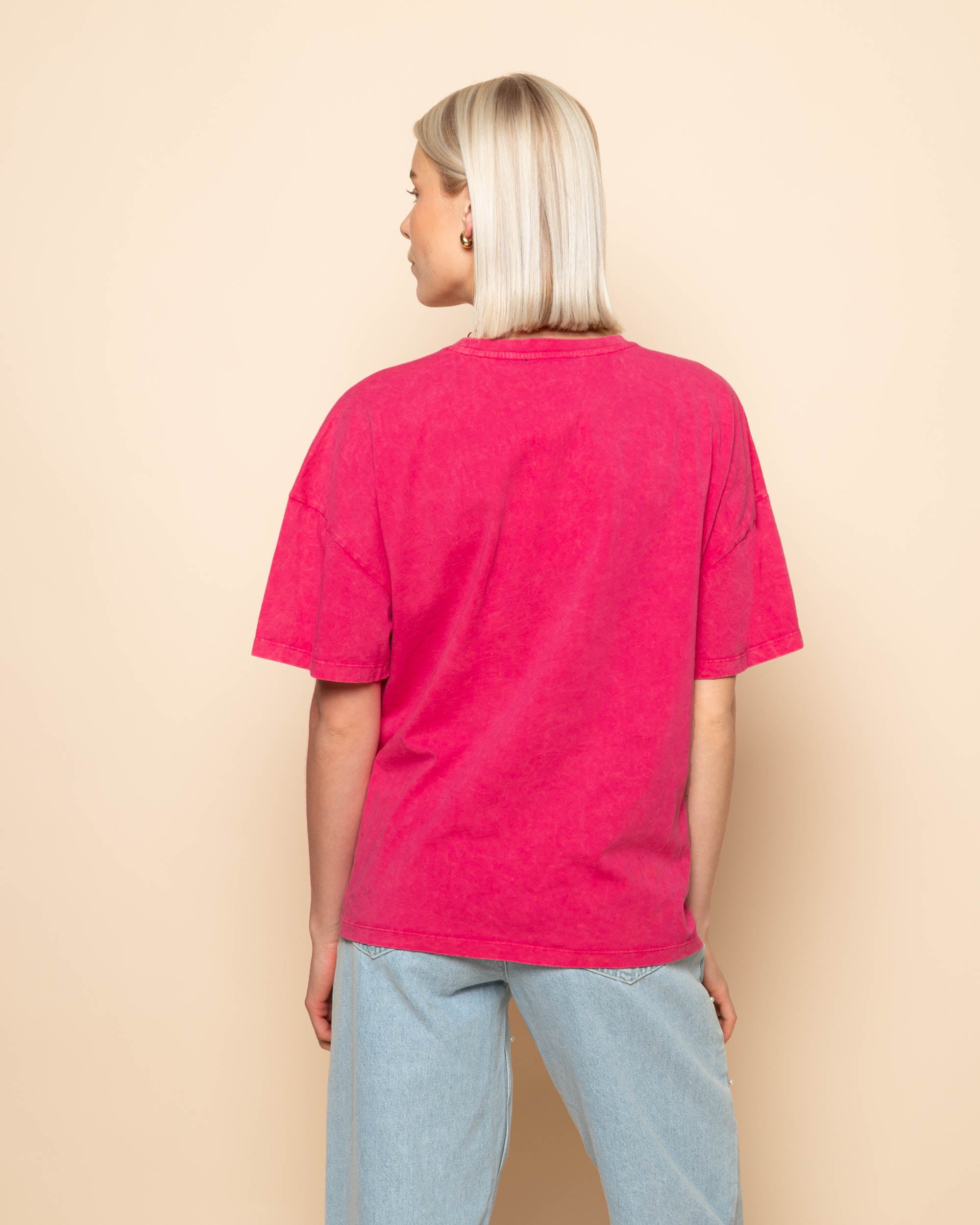STUDIO MW OVERSIZED TEE ACID ROZE