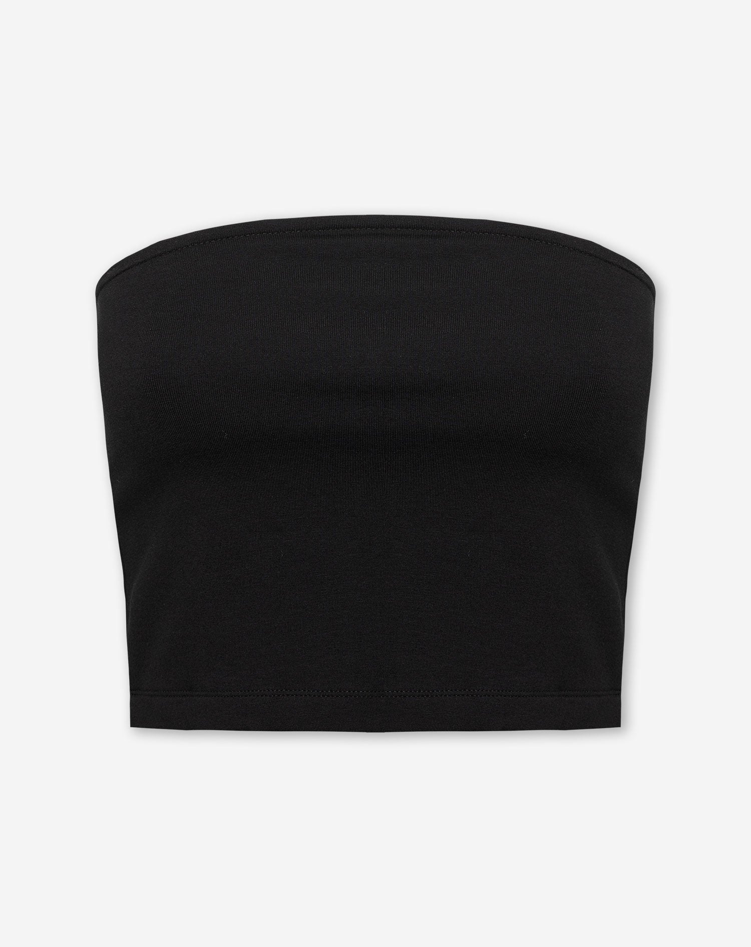 JERSEY BANDEAU TOP BLACK