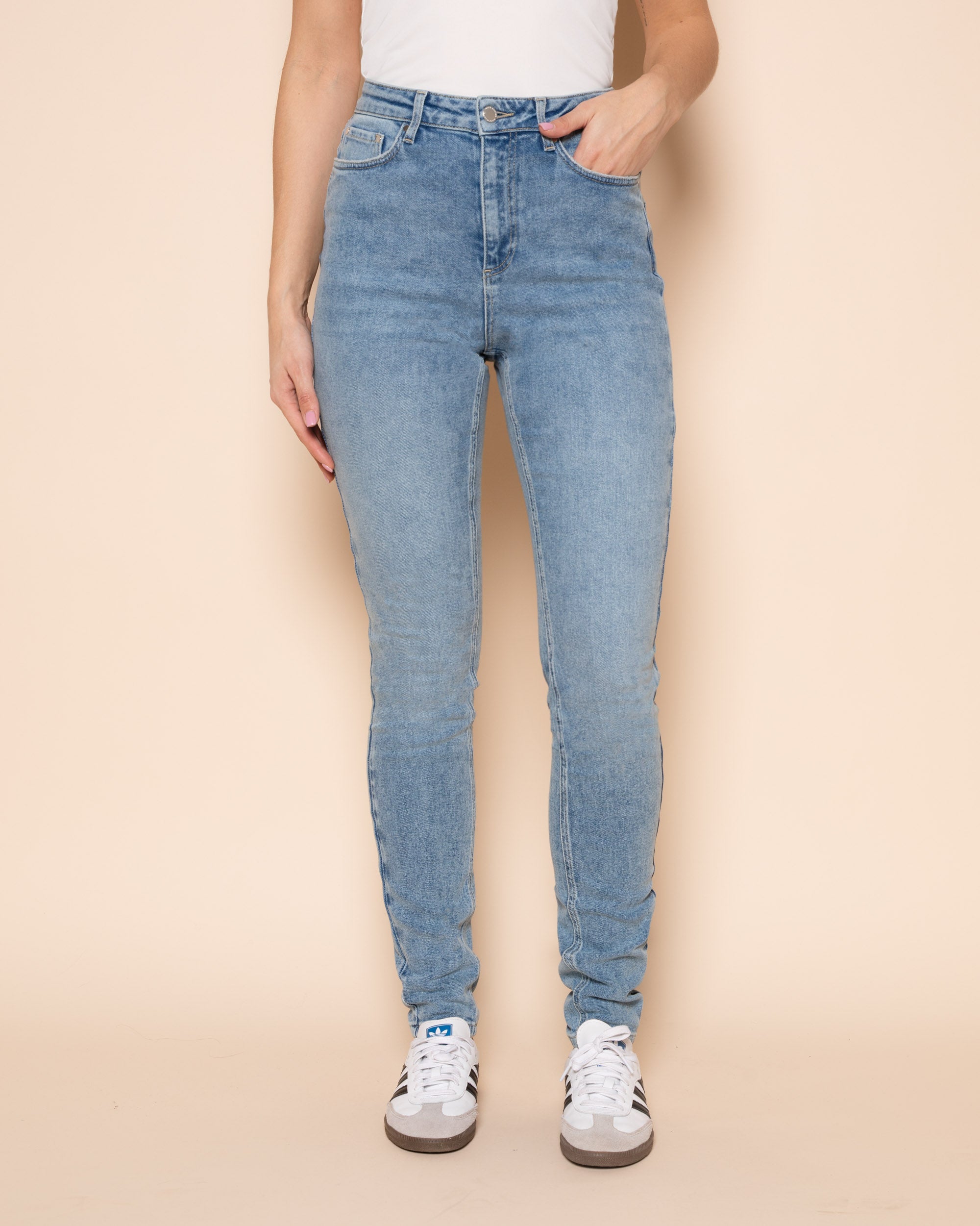 SKINNY JEANS MID BLUE