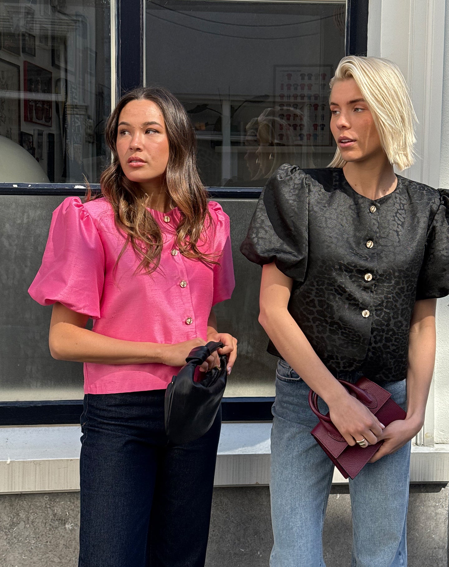 JADE PUFF SLEEVE BLAZER ROZE