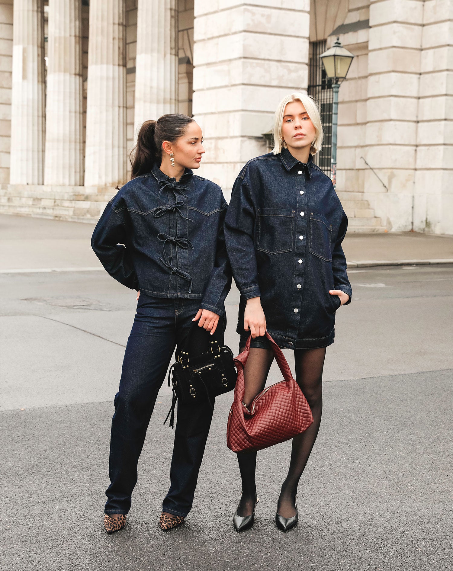 DENIM STRAIGHT LEG JEANS DARK BLUE