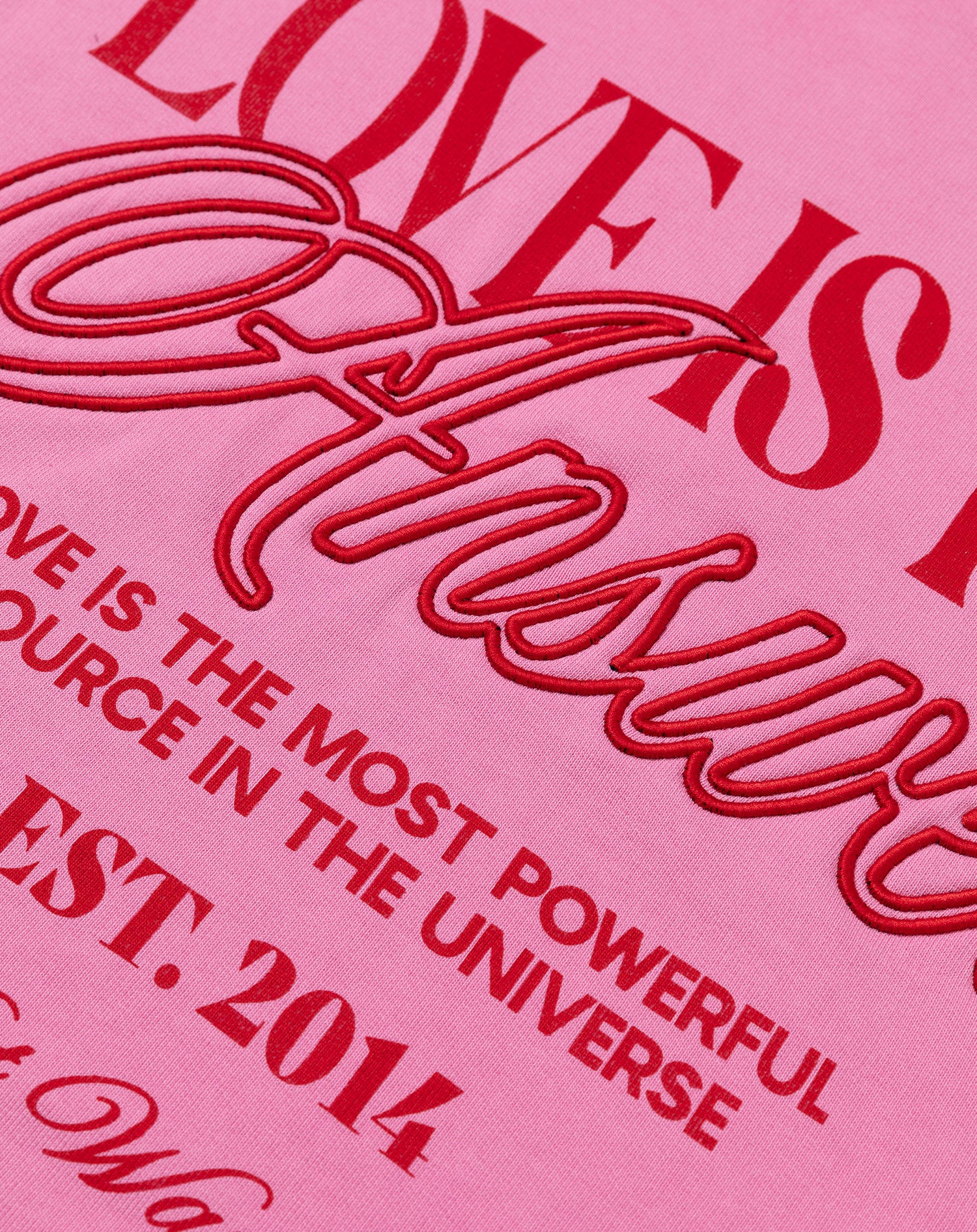 LOVE IS THE ANSWER SWEATER ROZE