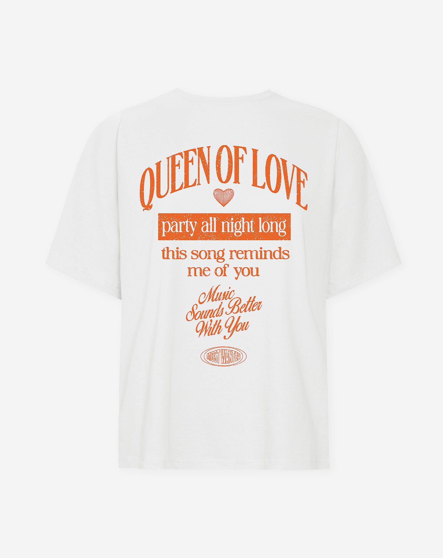 QUEEN OF LOVE OVERSIZED TEE CRÉME