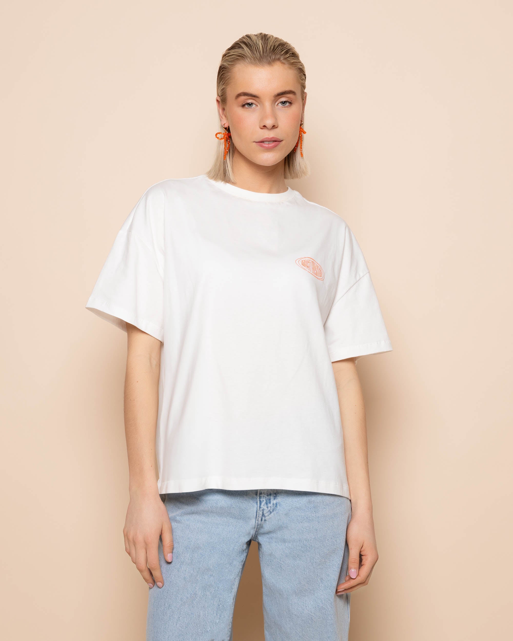 QUEEN OF LOVE OVERSIZED TEE CREAM