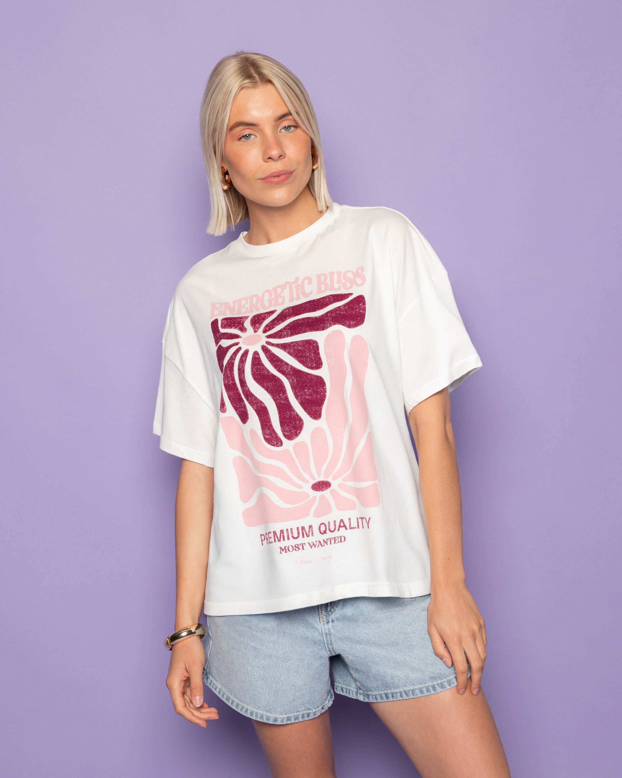 BLISS OVERSIZED TEE PINK