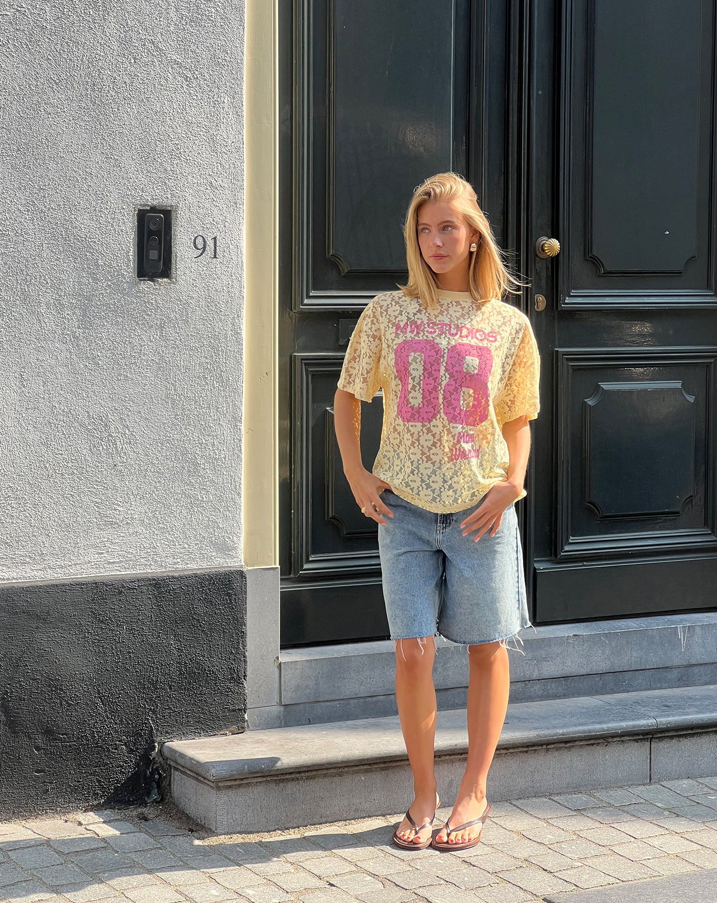 LACE STUDIO OVERSIZED TEE BOTERGEEL