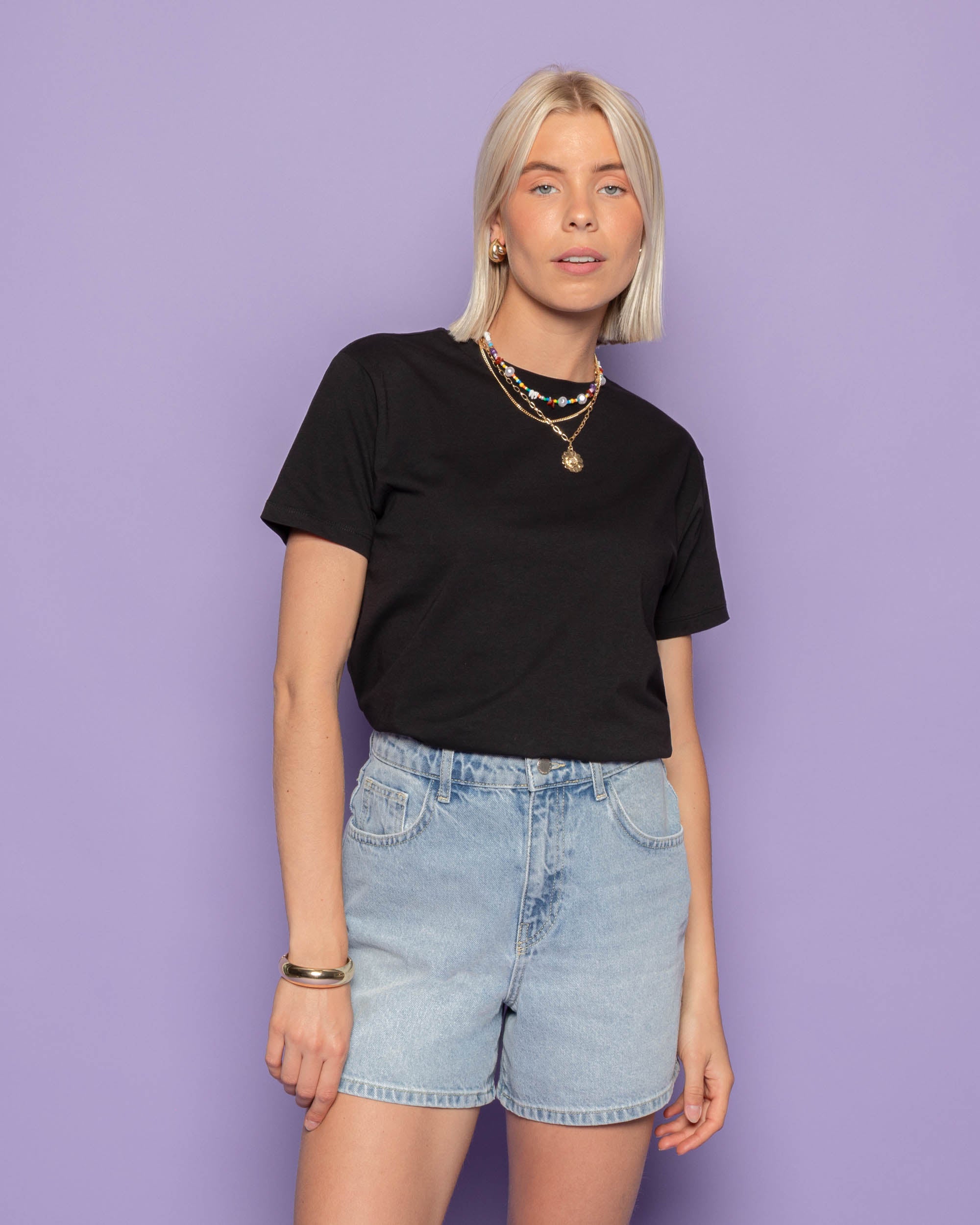 MILLENNIAL FITTED TEE BLACK