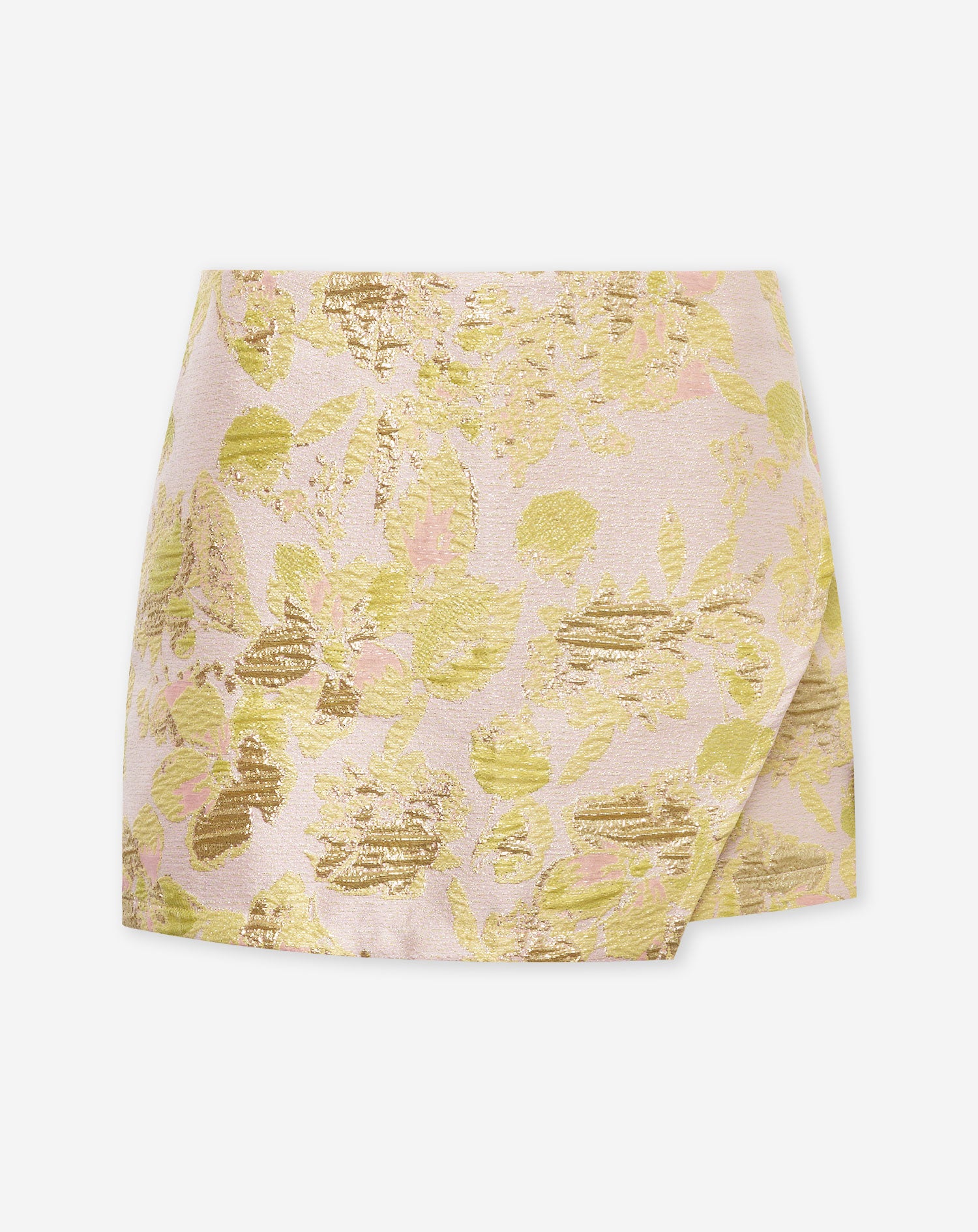 FLOWER JACQUARD SKORT LIGHT YELLOW