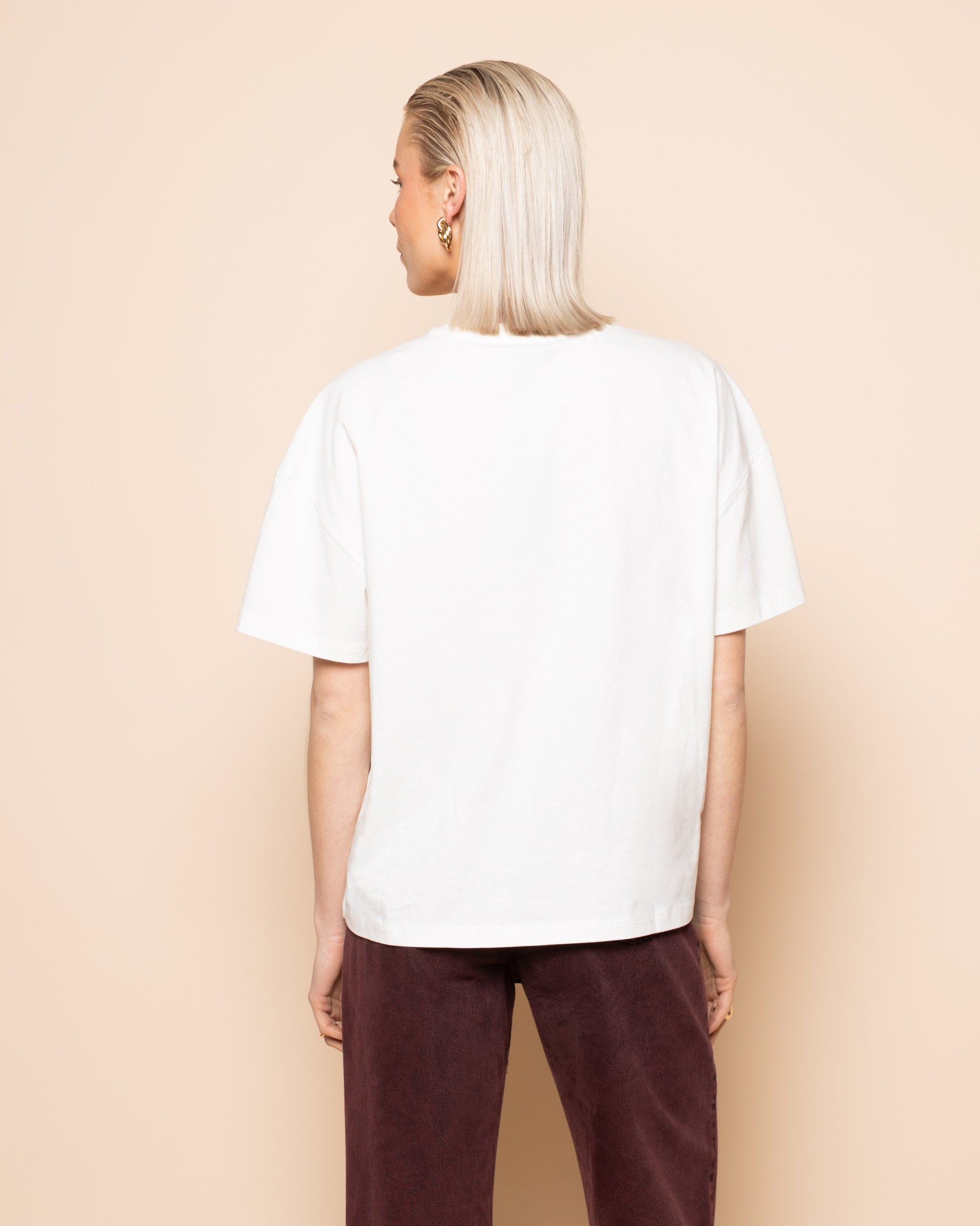 COLORED STRAIGHT LEG JEANS BURGUNDY