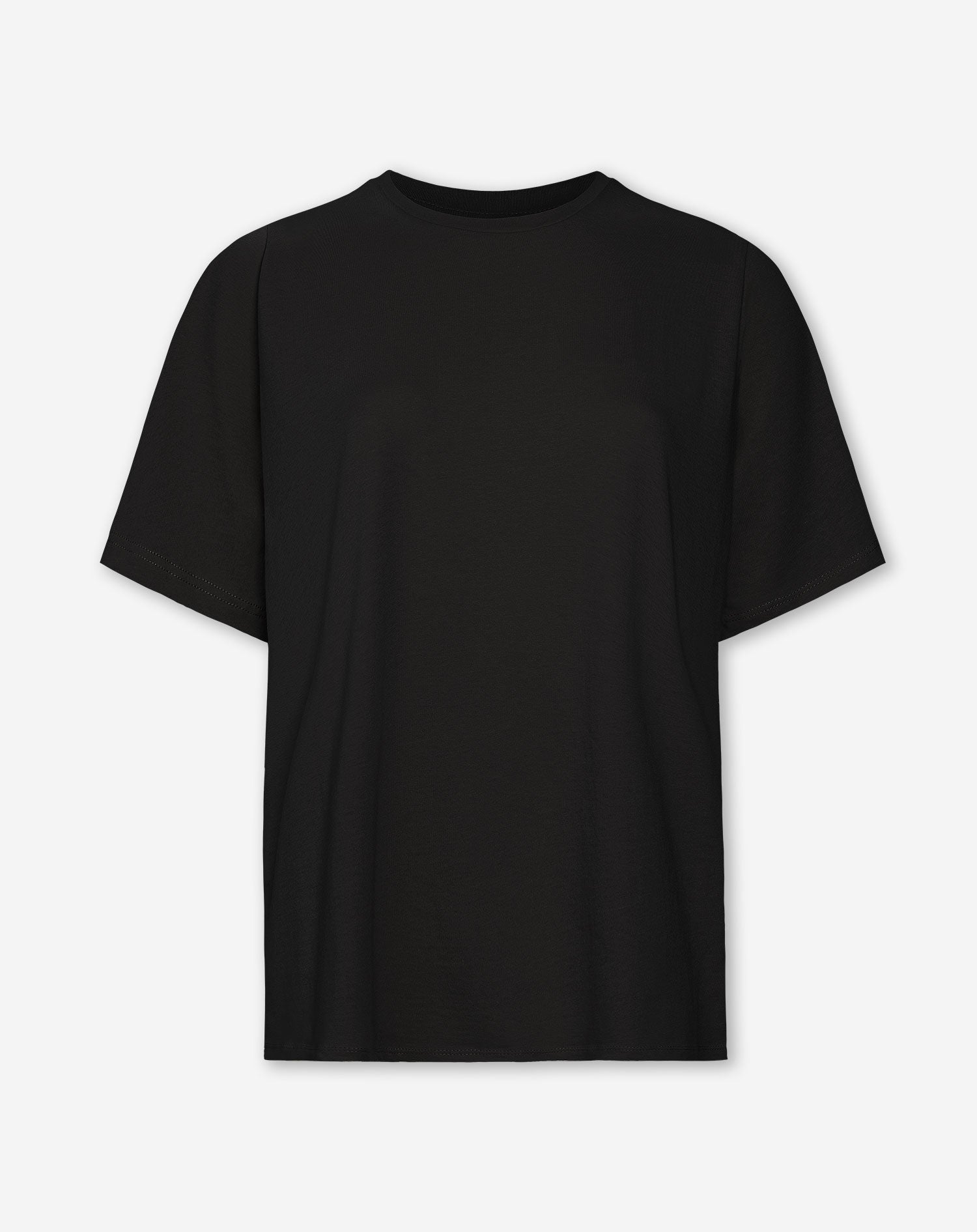 LONG BASIC OVERSIZED TEE ZWART