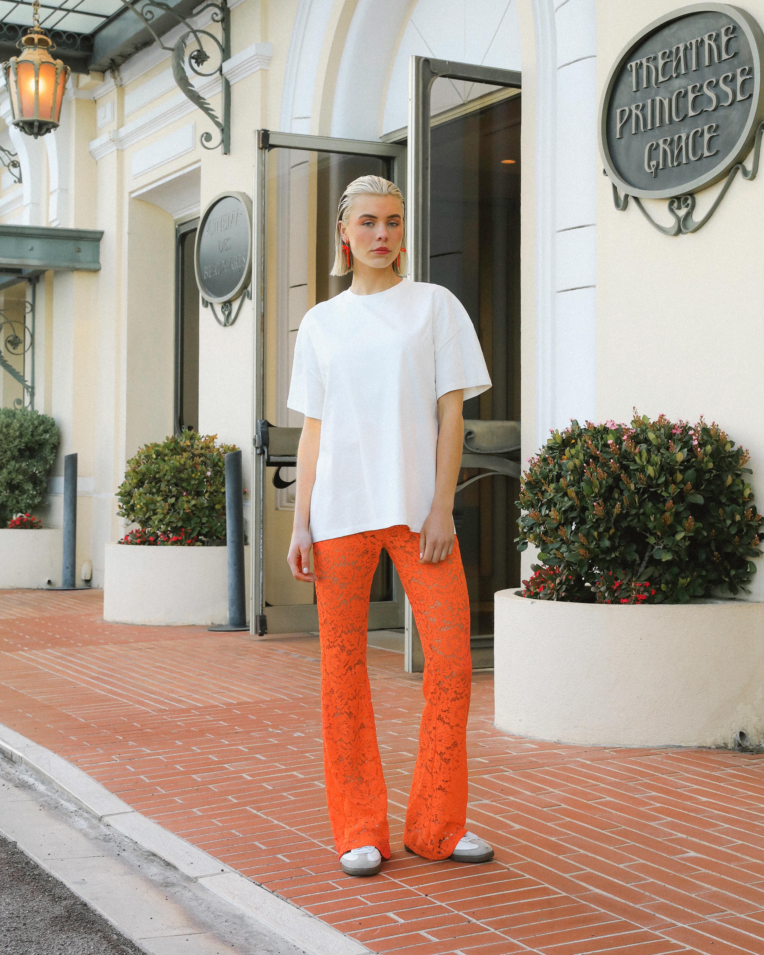 LONG BASIC OVERSIZED TEE CRÈME