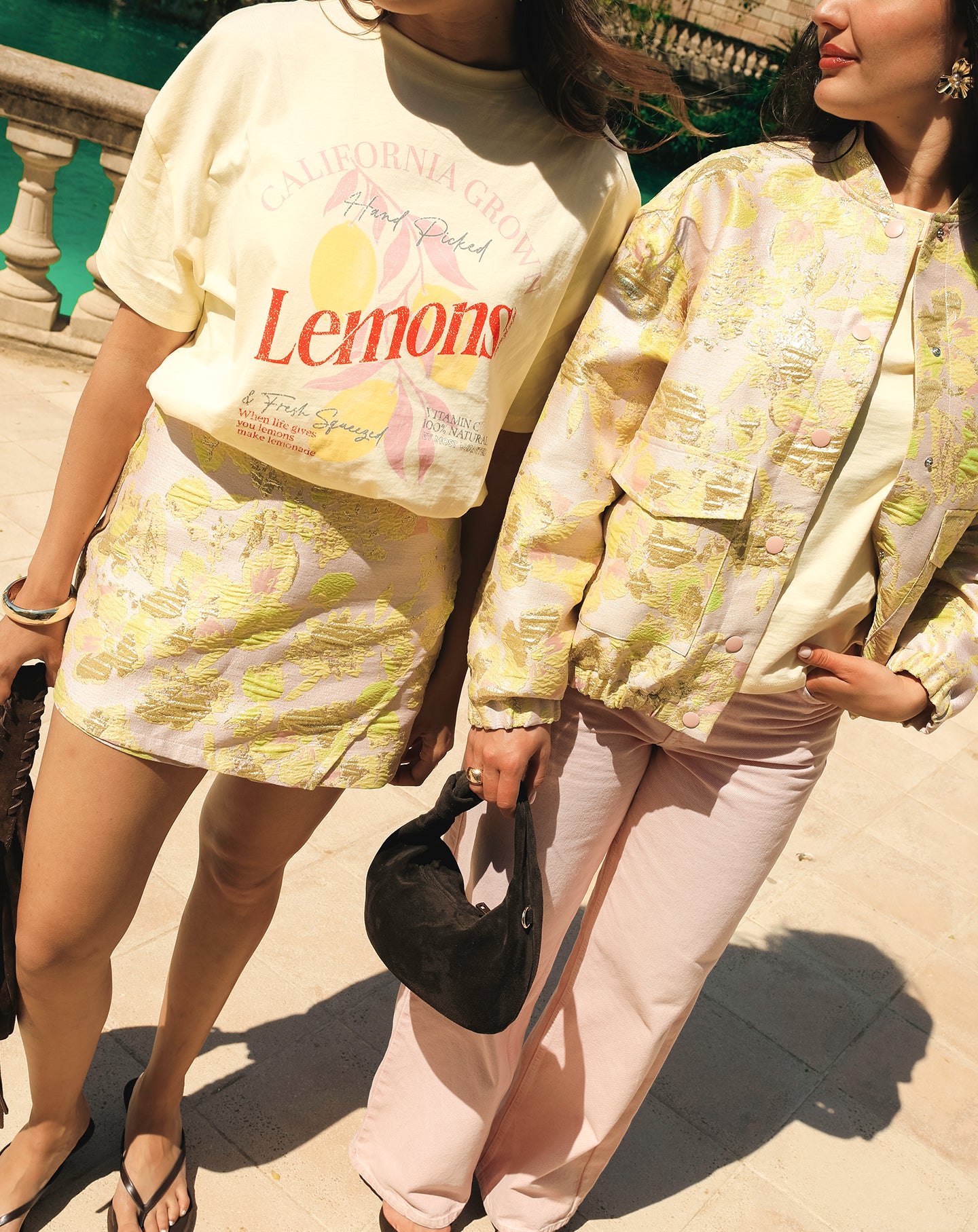 FLOWER JACQUARD SKORT LIGHT YELLOW