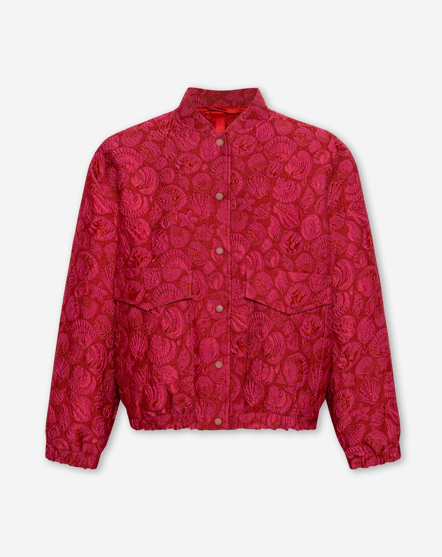 SHELL JACQUARD BOMBER ROOD