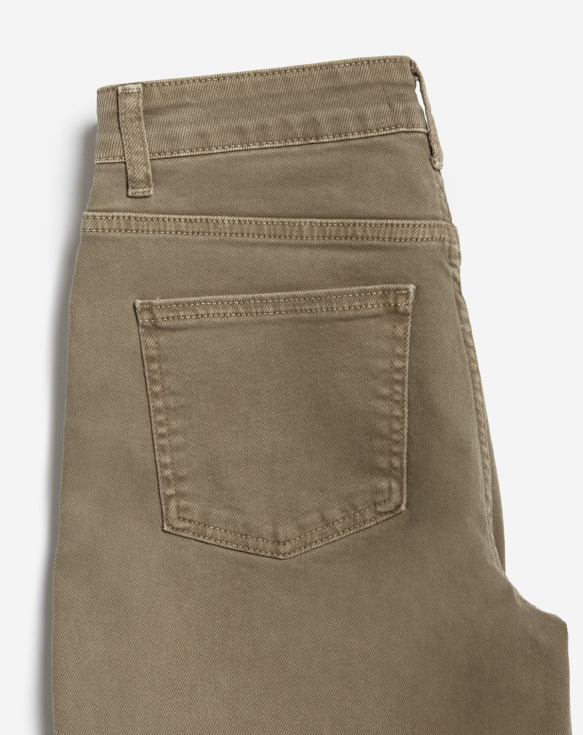 COMFORT WIDE LEG JEANS LICHT OLIJFGROEN