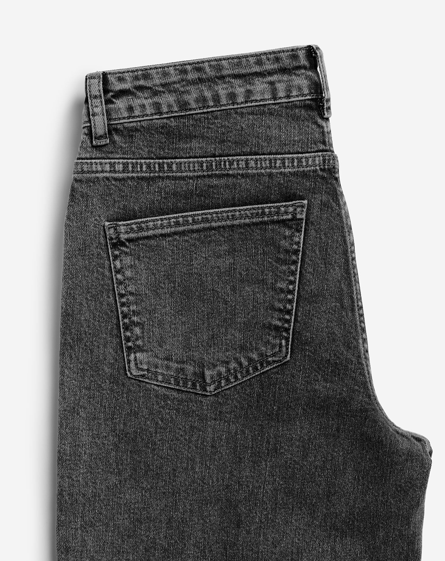 COMFORT WIDE LEG JEANS MID GREY