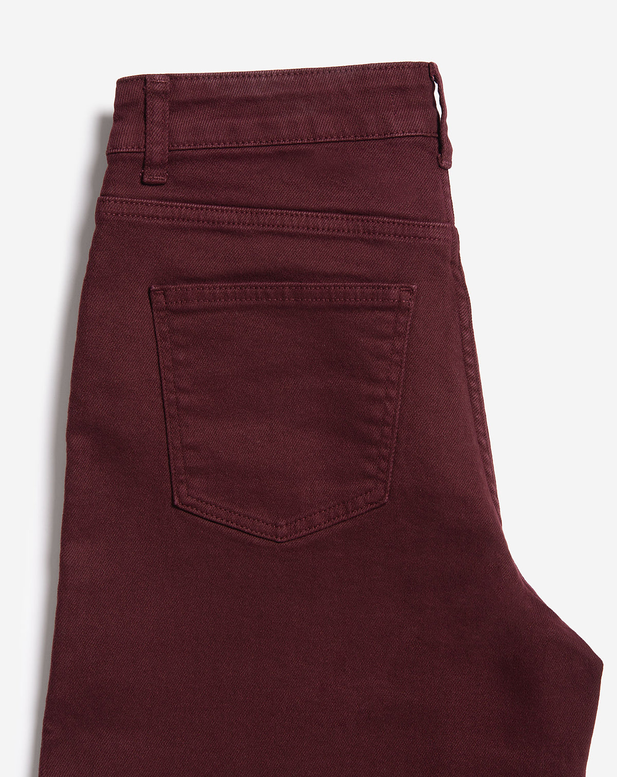 COMFORT WIDE LEG JEANS WINE RED