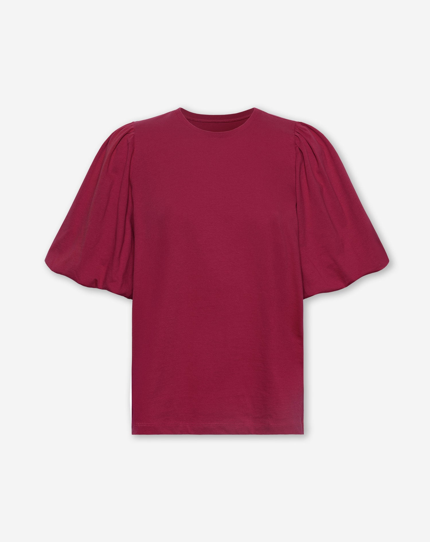 PUFF SLEEVE TEE CRANBERRY