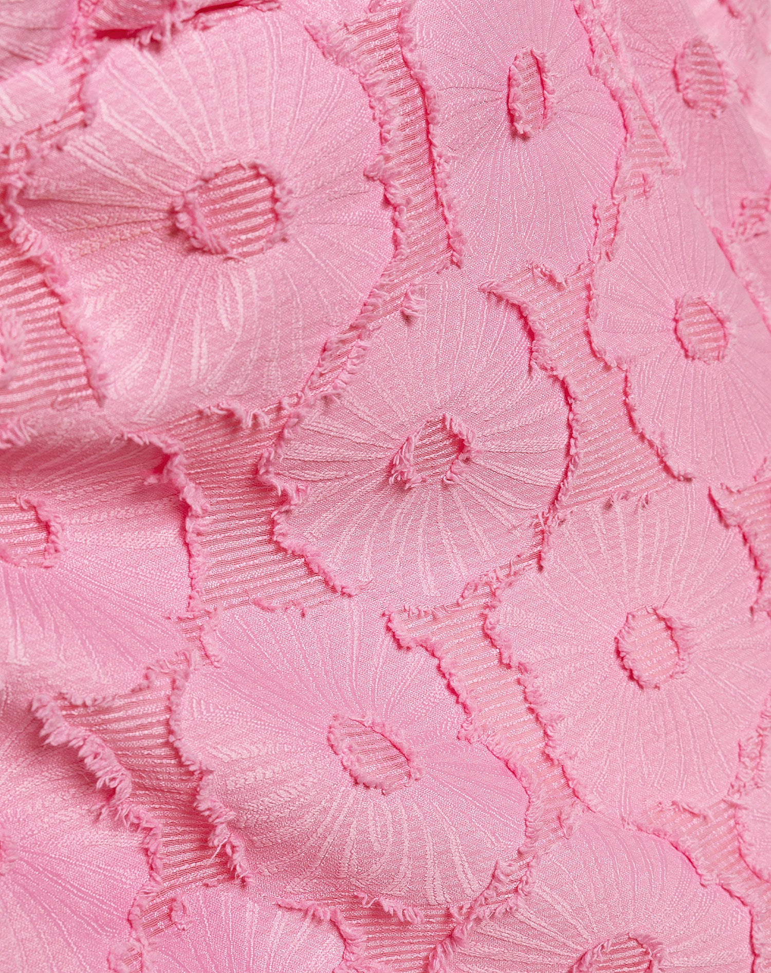 FLUFFY FLOWER JACQUARD SHORTS ROZE